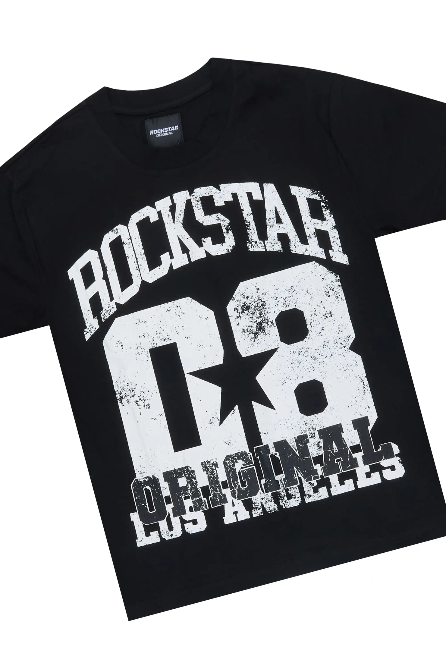 Boys Edel Black Oversized T-Shirt/Short Set
