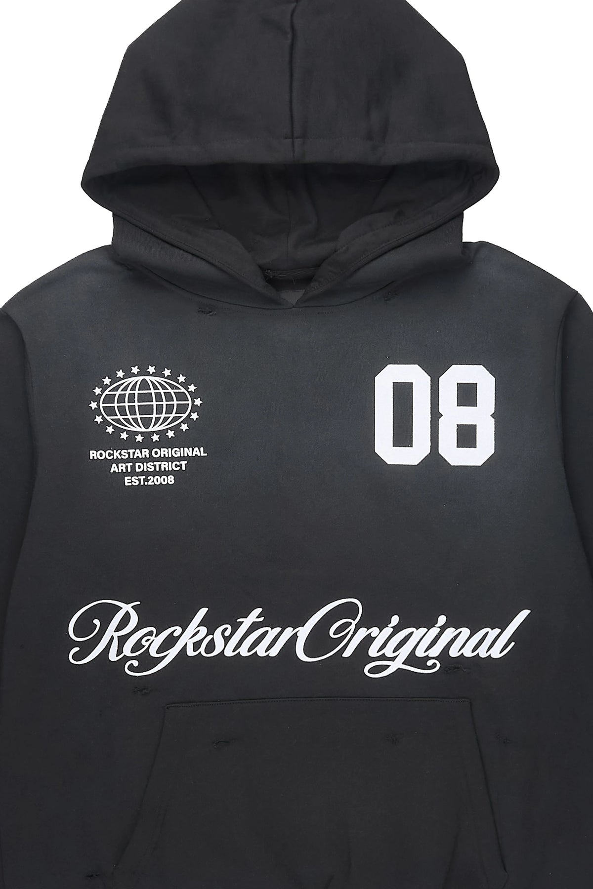 Posca Black Graphic Hoodie