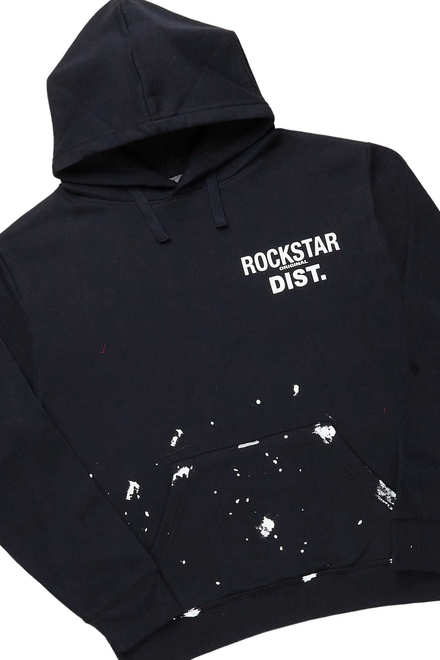 Raffer Black Hoodie/Super Stacked Flare Pant Set