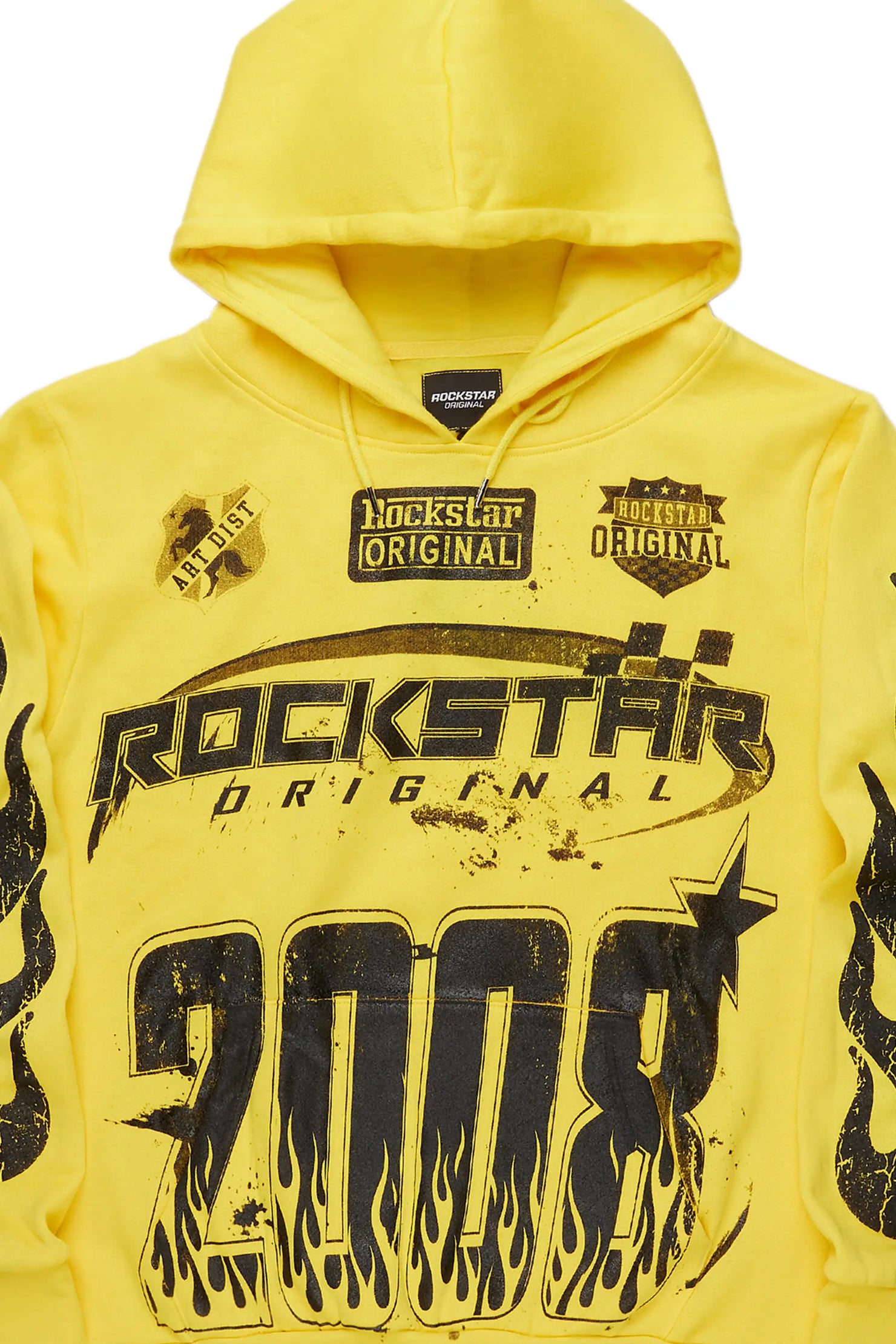 Amos Yellow Graphic Hoodie