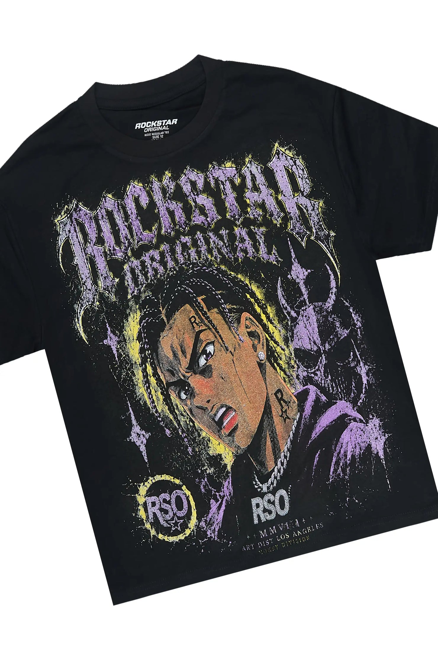 Boys Torell 2.0 Black T-Shirt Painter Stacked Jean Set