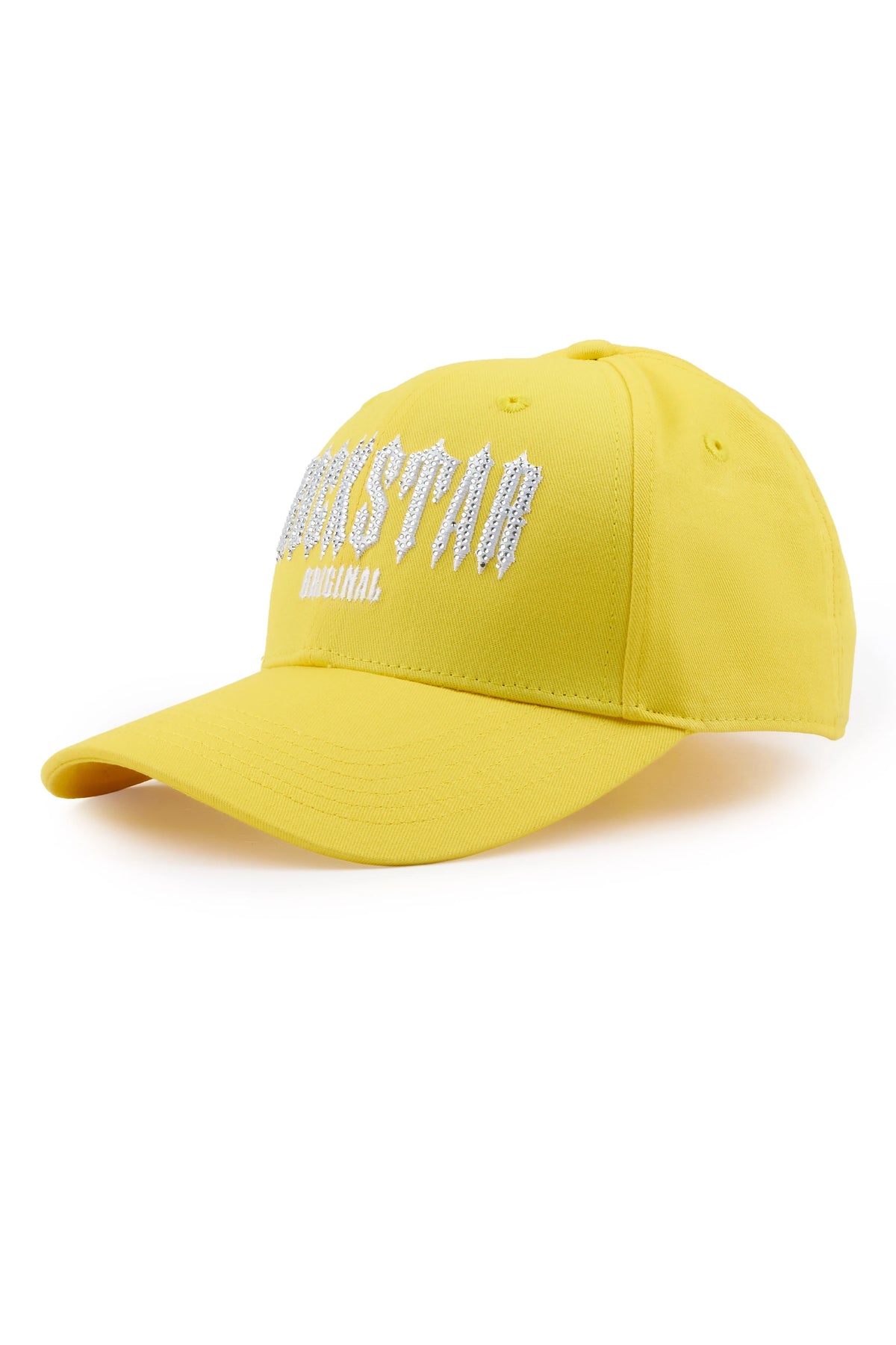 Tabrishia Yellow Rhinestone Trucker Hat