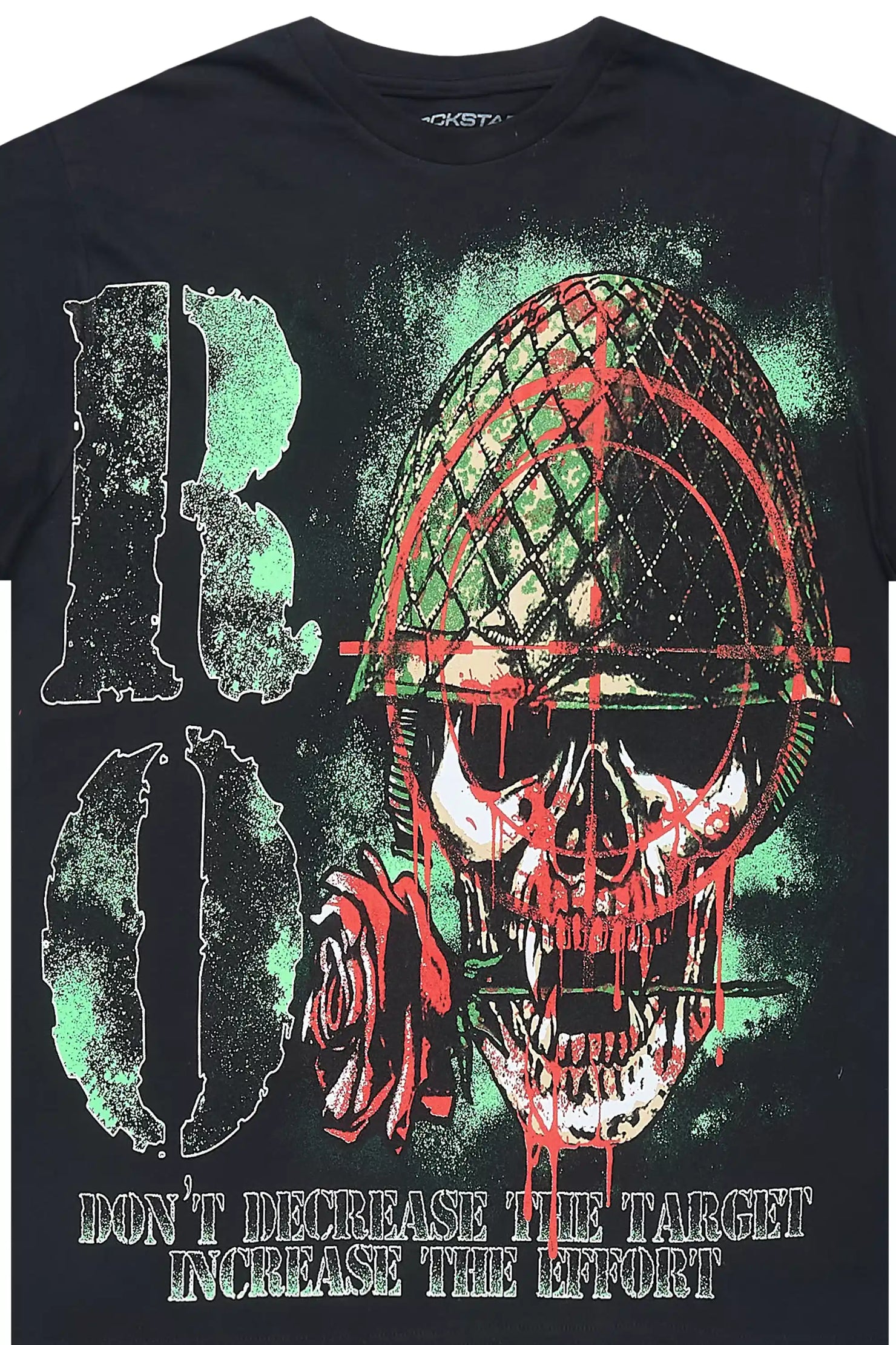 Loletha Black Graphic Short Sleeve Tee