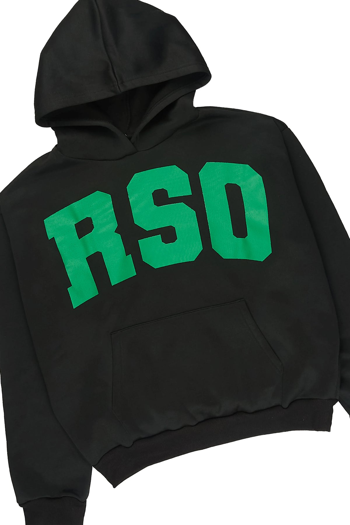 Boys Anvil Black/Green Hoodie Track Set