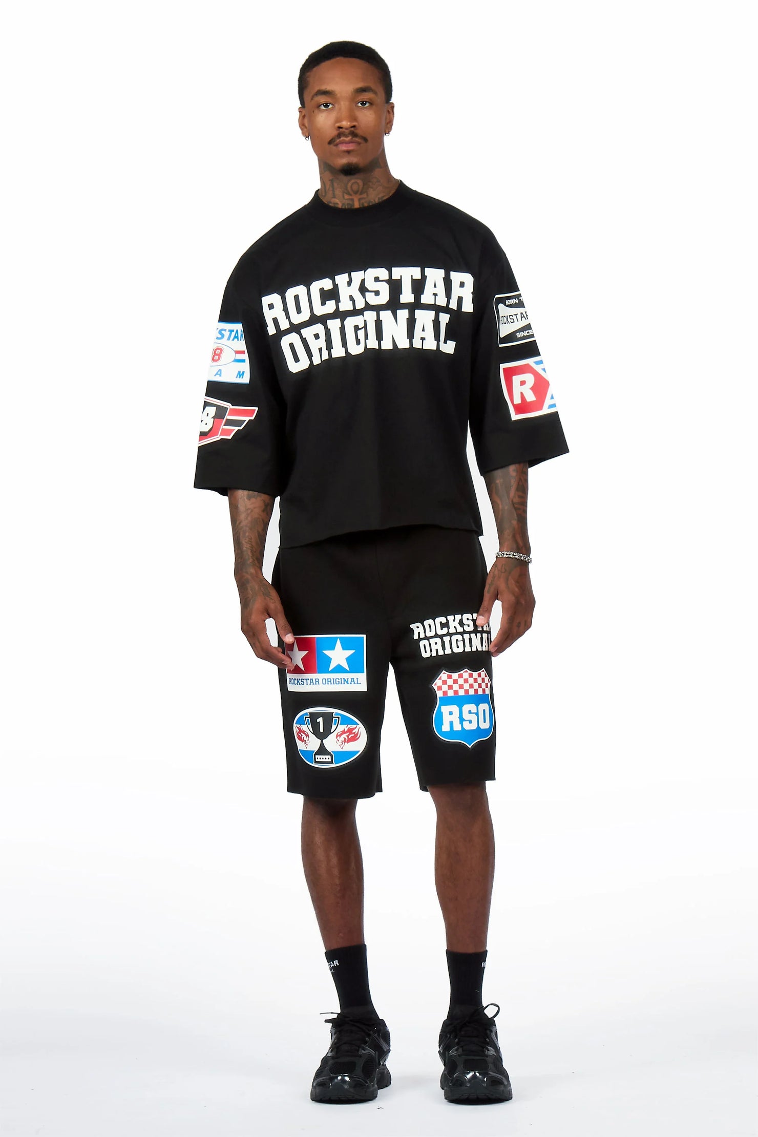 Corridor Black T-Shirt/Short Set
