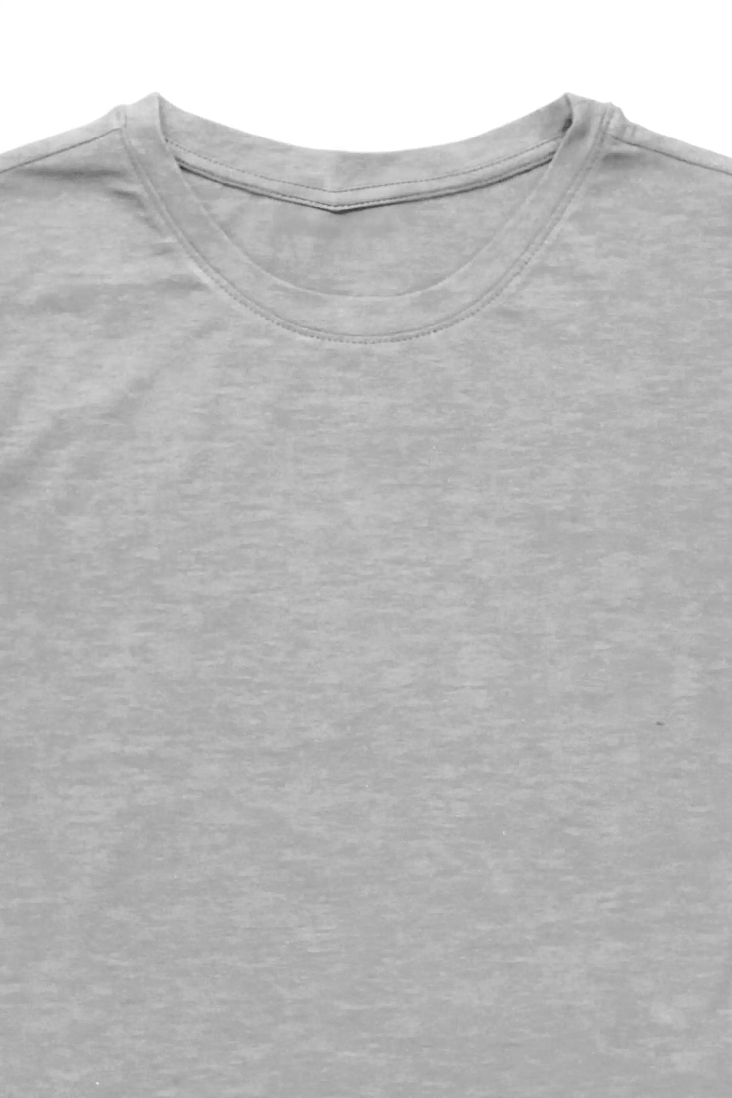 Xiomara Heather Grey Crop Tee Shirt