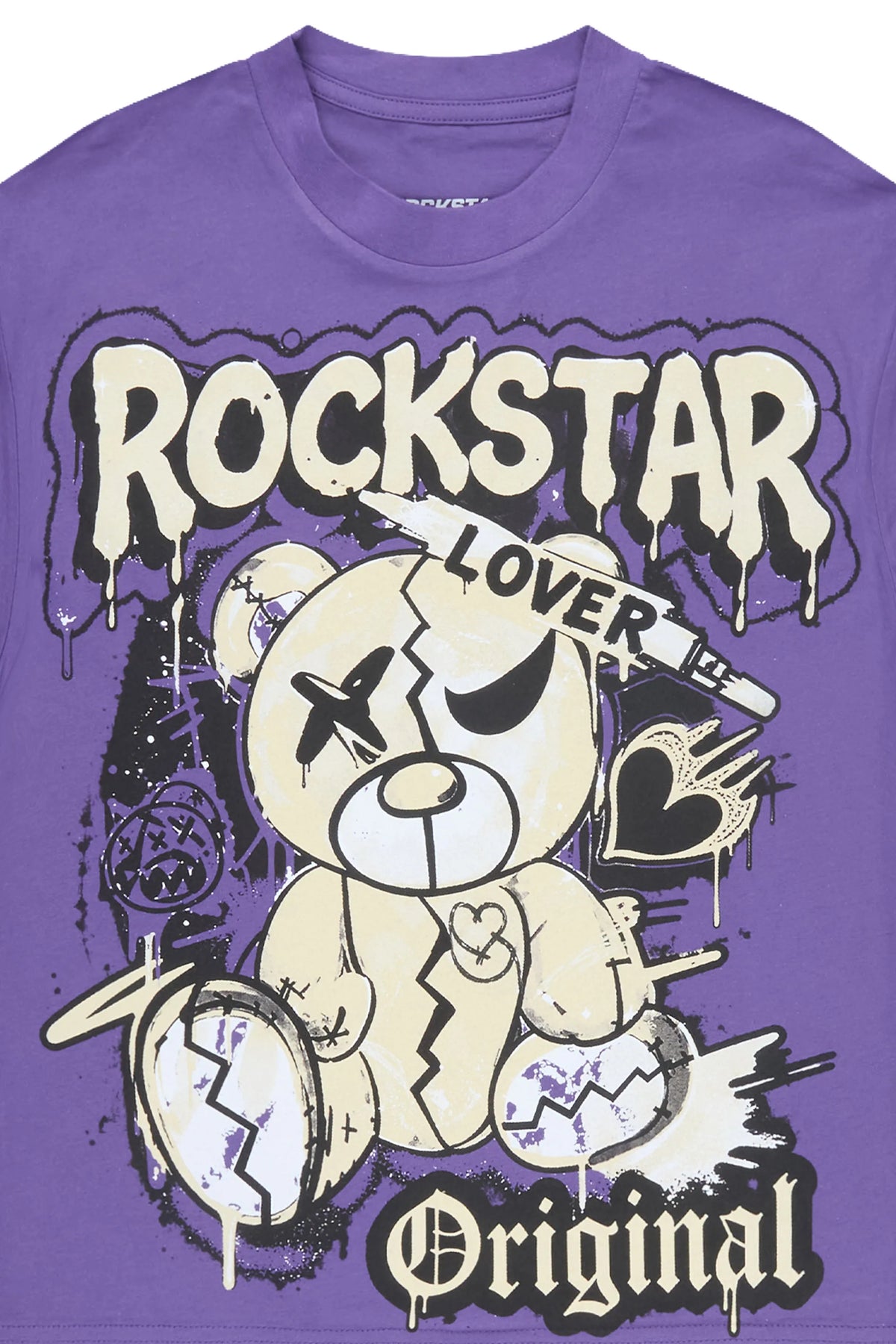 Girls Gia Purple Graphic T-Shirt