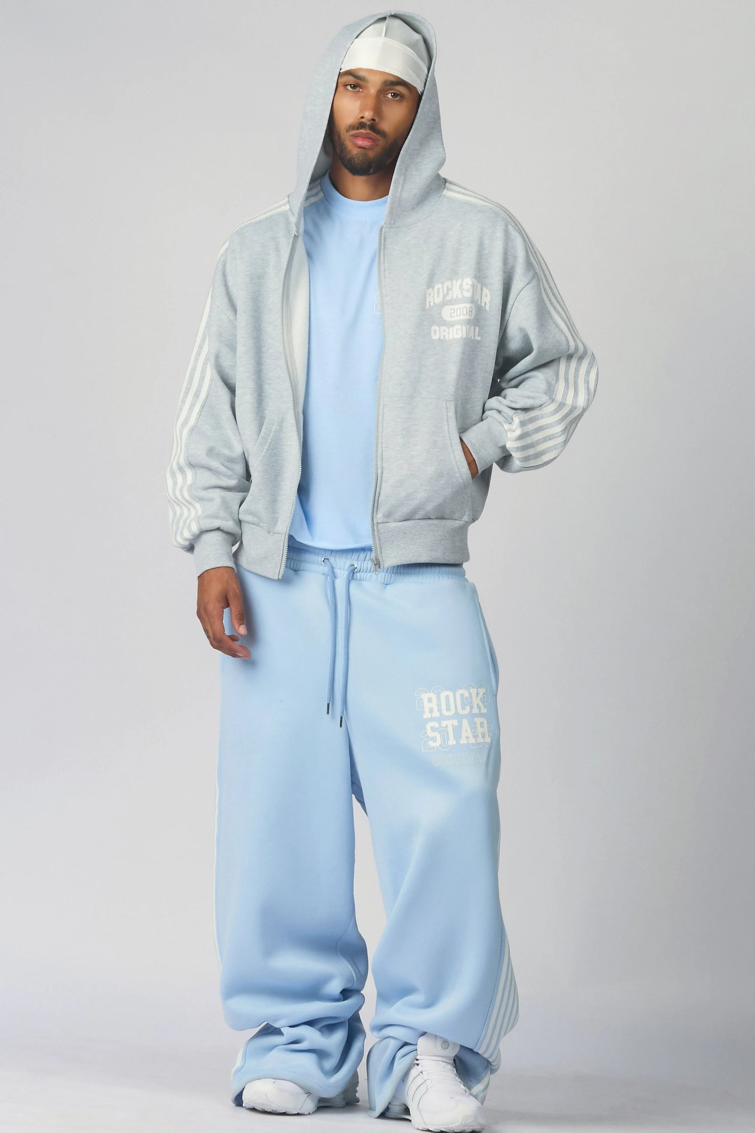 Tylla Heather Grey Zip Up Hoodie