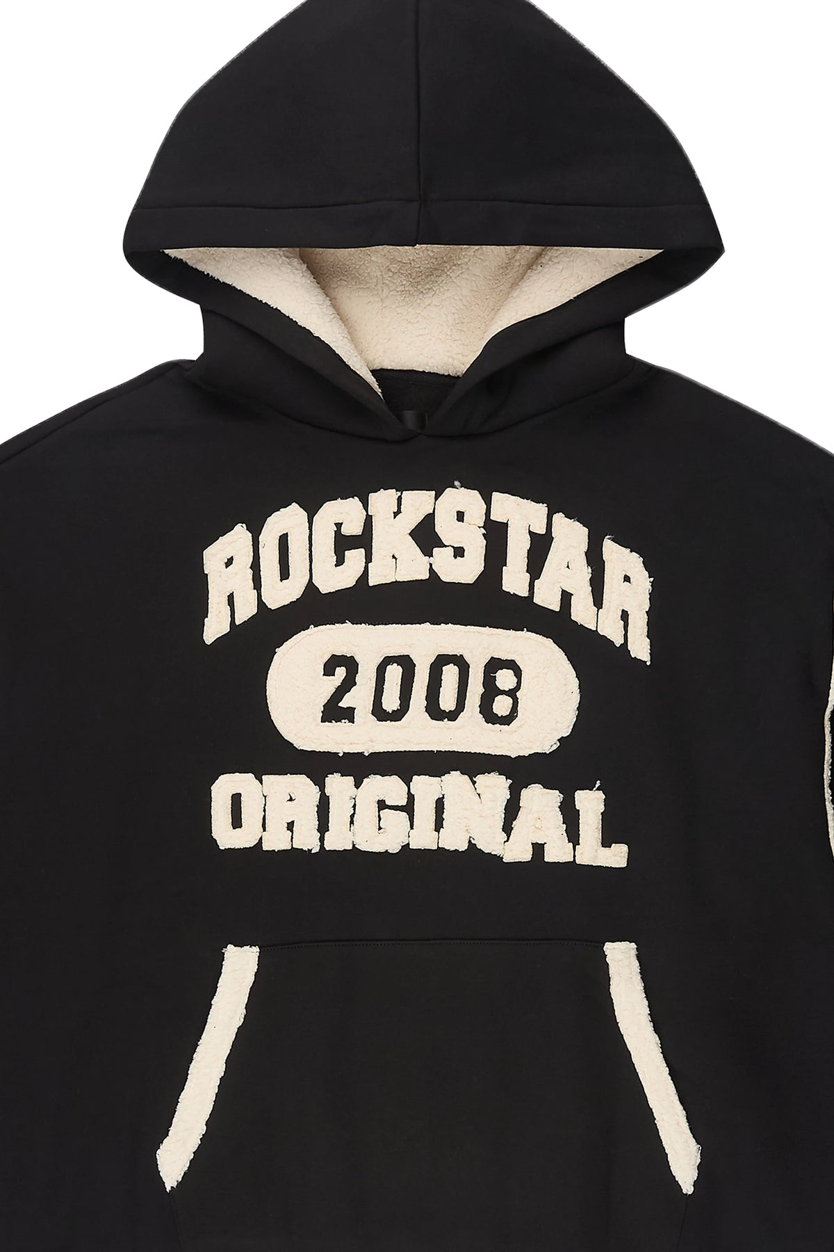 Tatiyana Black Sherpa Detail Hoodie