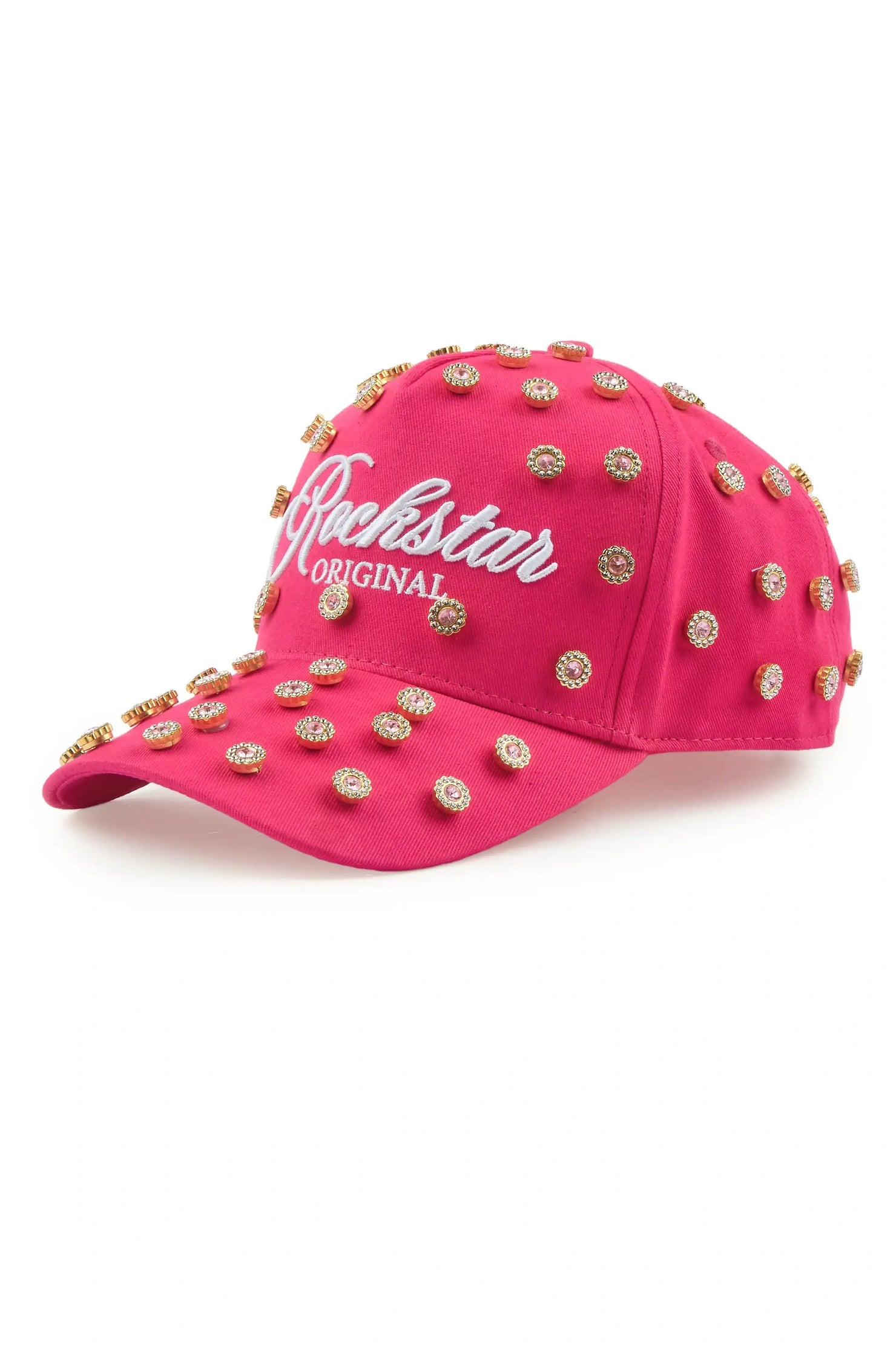 Shalawna Hot Pink Rhinestone Trucker Hat