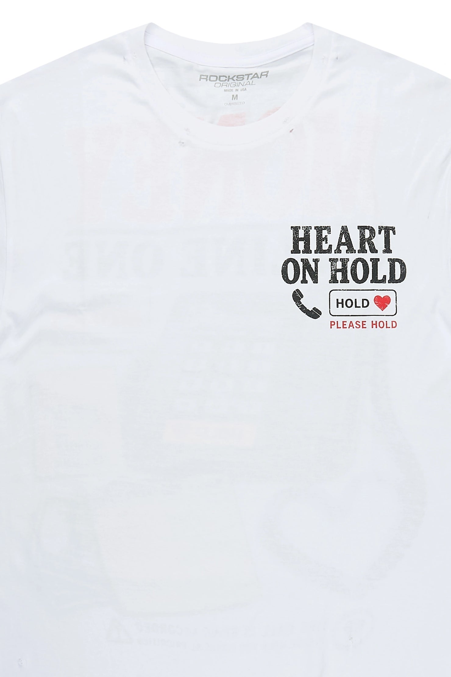 Kaizen White Oversized Graphic T-Shirt