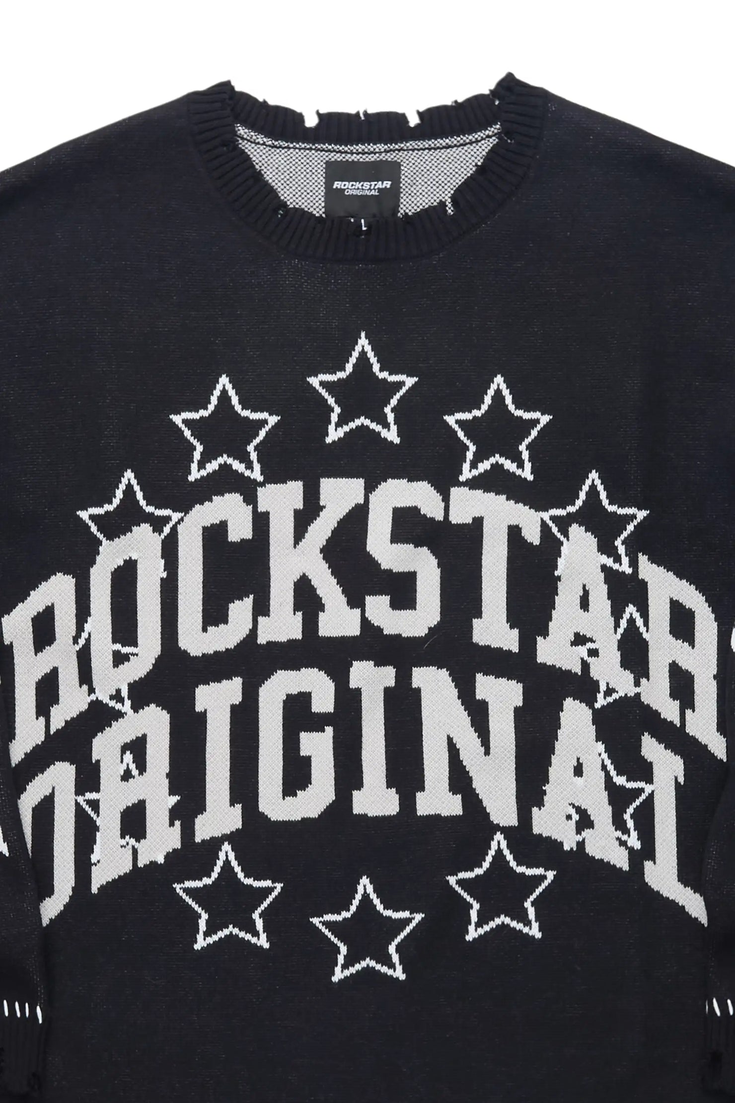 JayNia Black Crewneck Sweatshirt