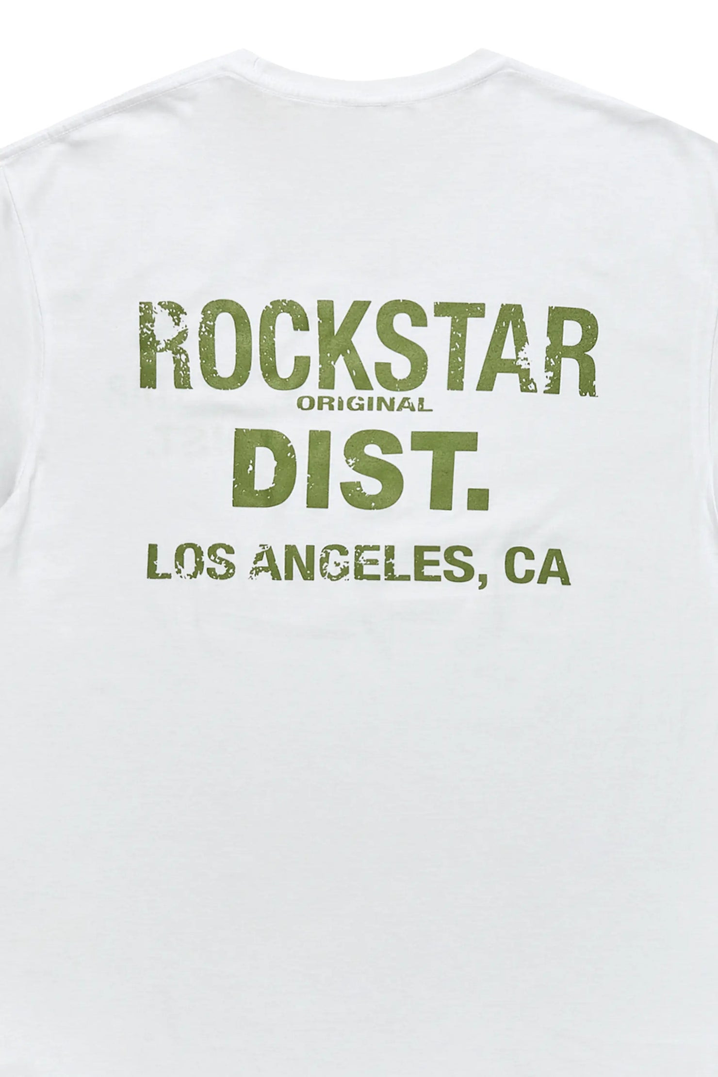 Dalasia White/Green Oversized Tee