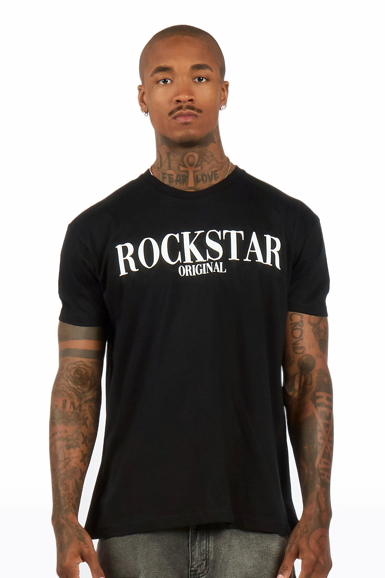 Octavio 2.0 Black Oversized Graphic T-Shirt