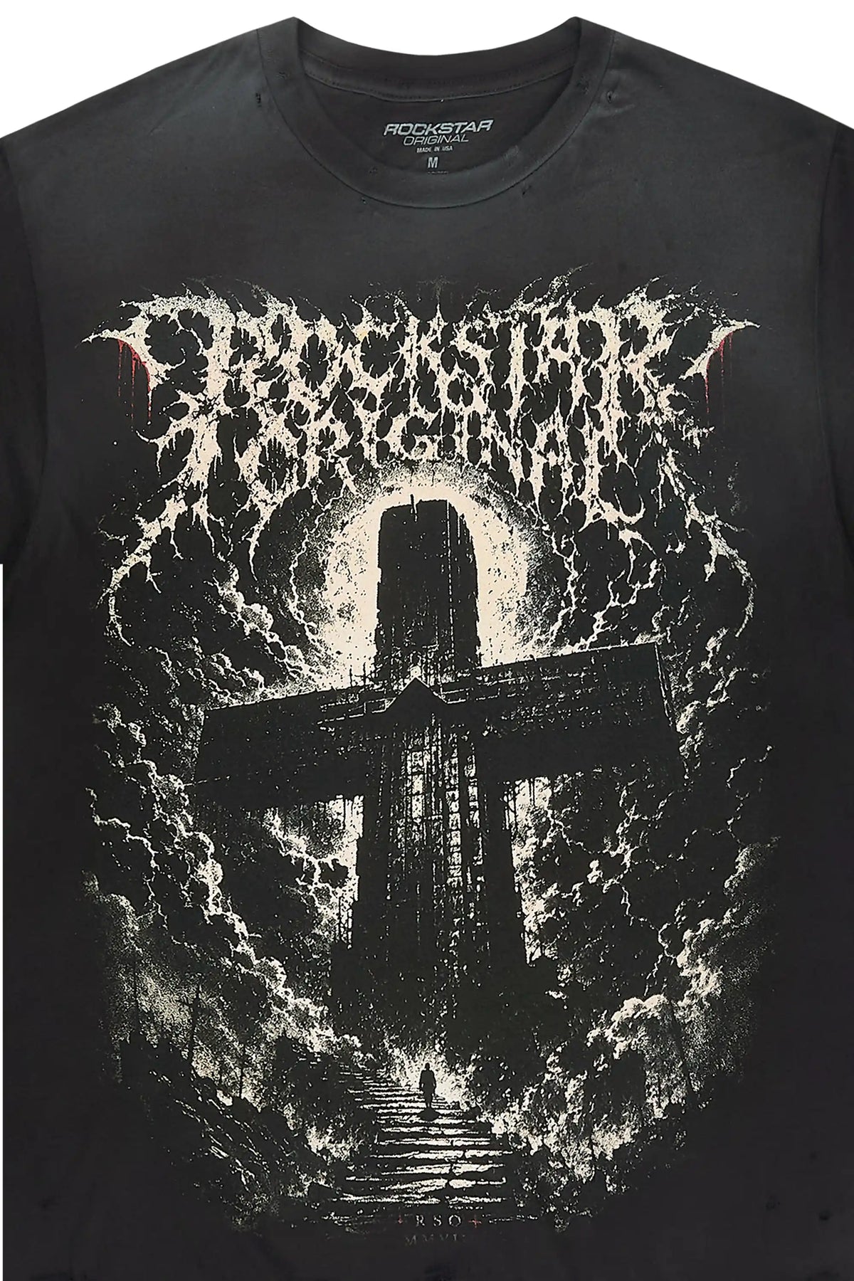 Cassell Black Oversized Graphic T-Shirt