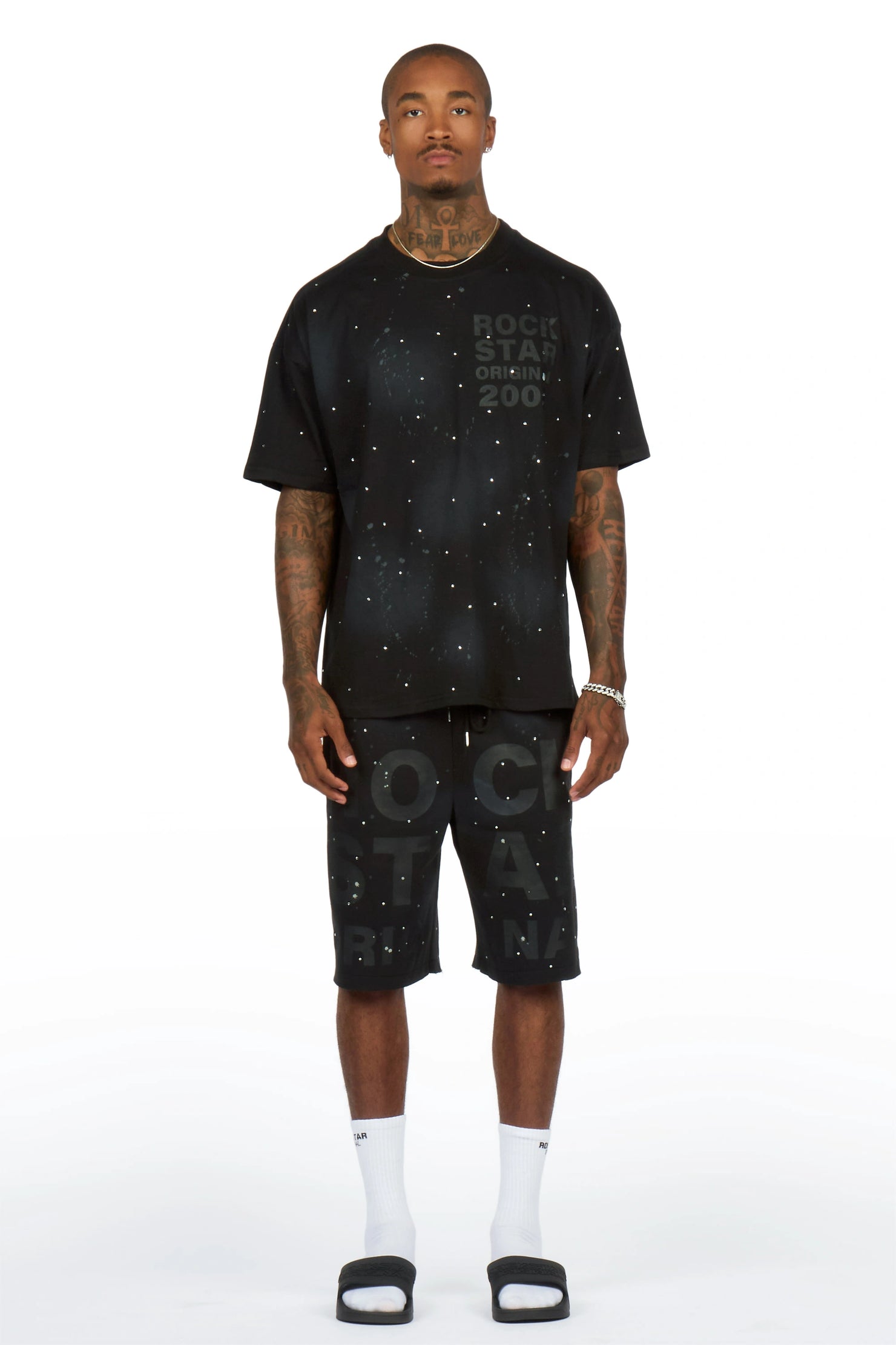 Eliso Black T-Shirt/Short Set