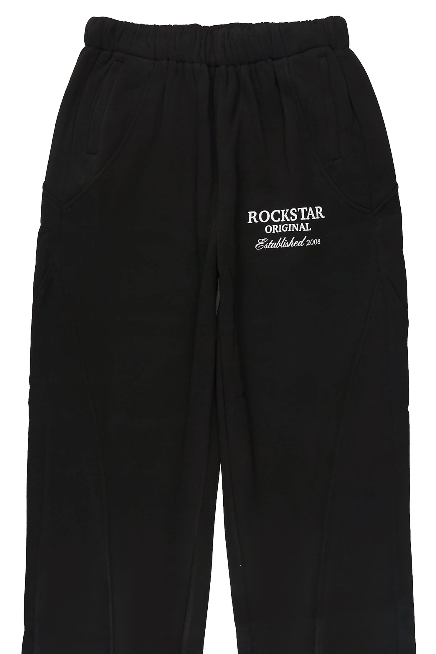 Girls Maximilliana Black Gabby Barrel Sweatpant
