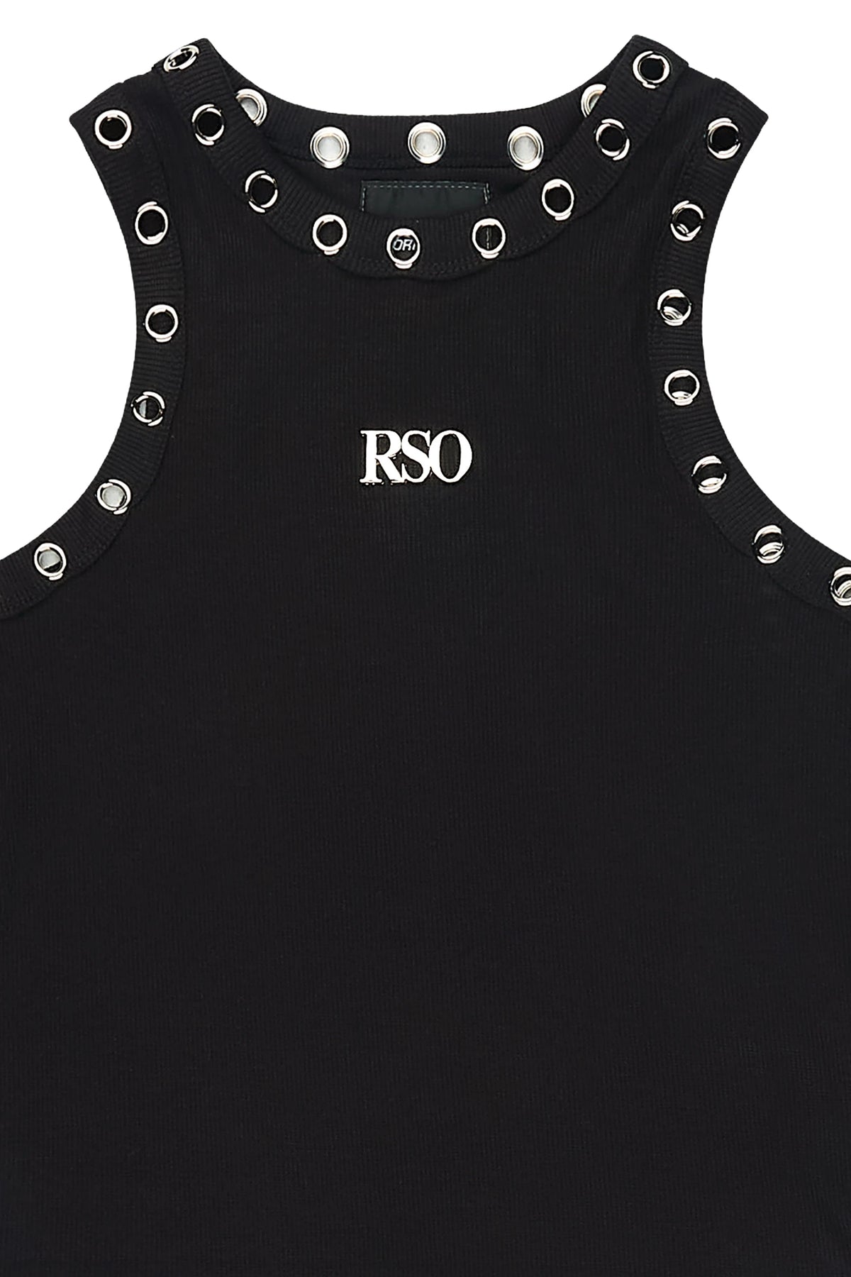 Porshia Black Grommet Tank Top