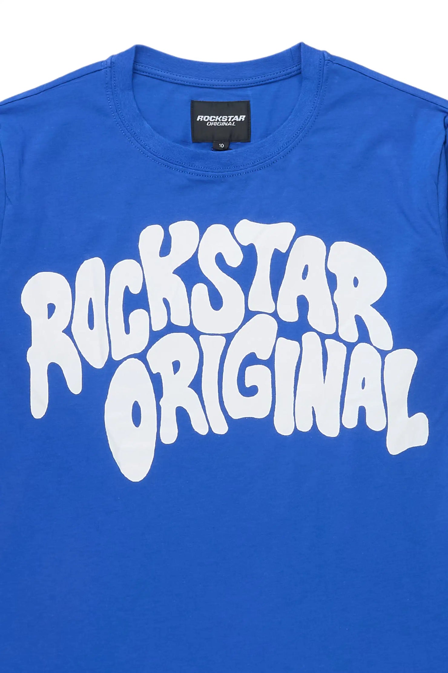 Boys Monit Royal/White Double Layer Graphic T-Shirt
