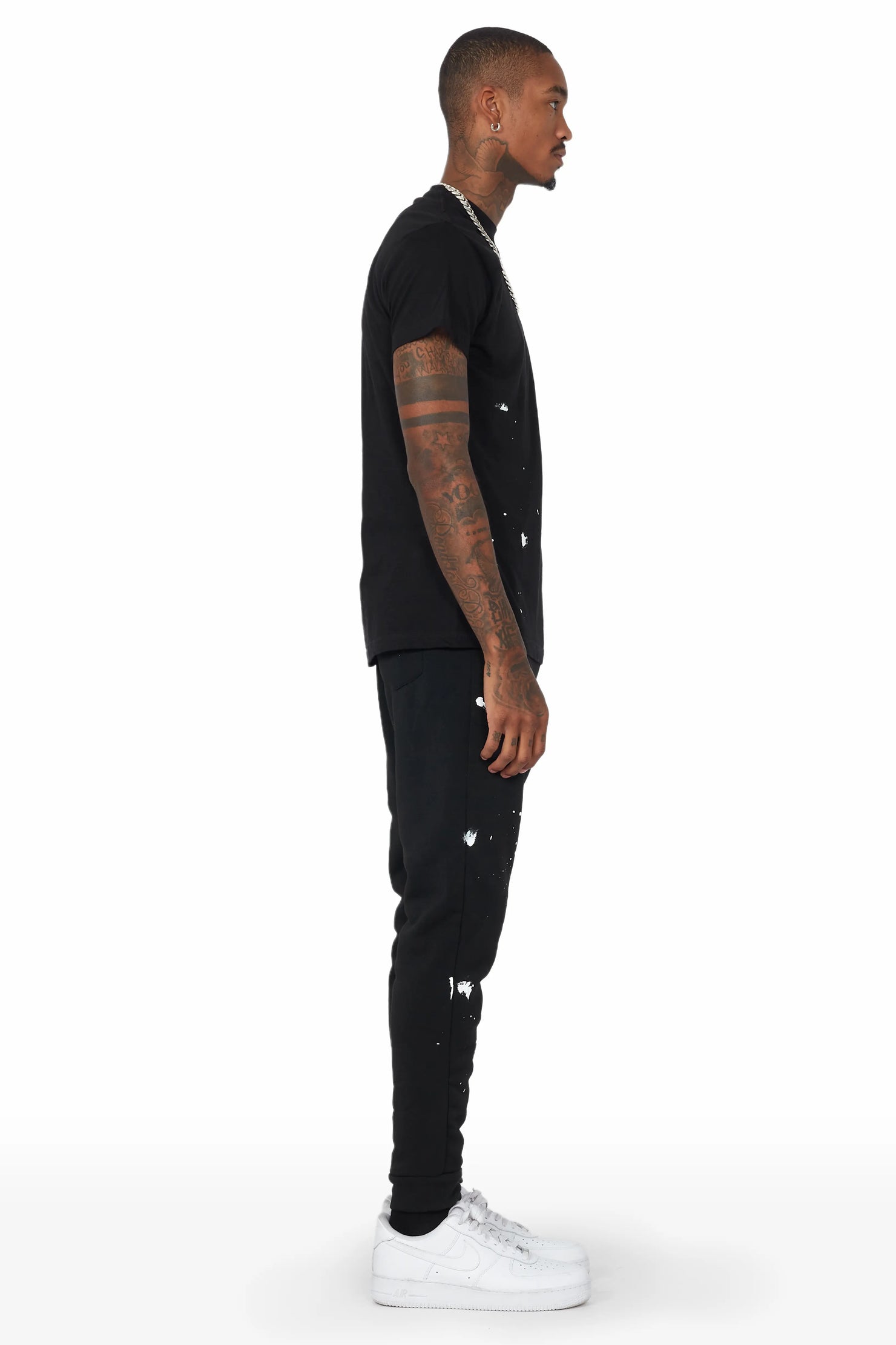 Raffer Black T-Shirt Track Set