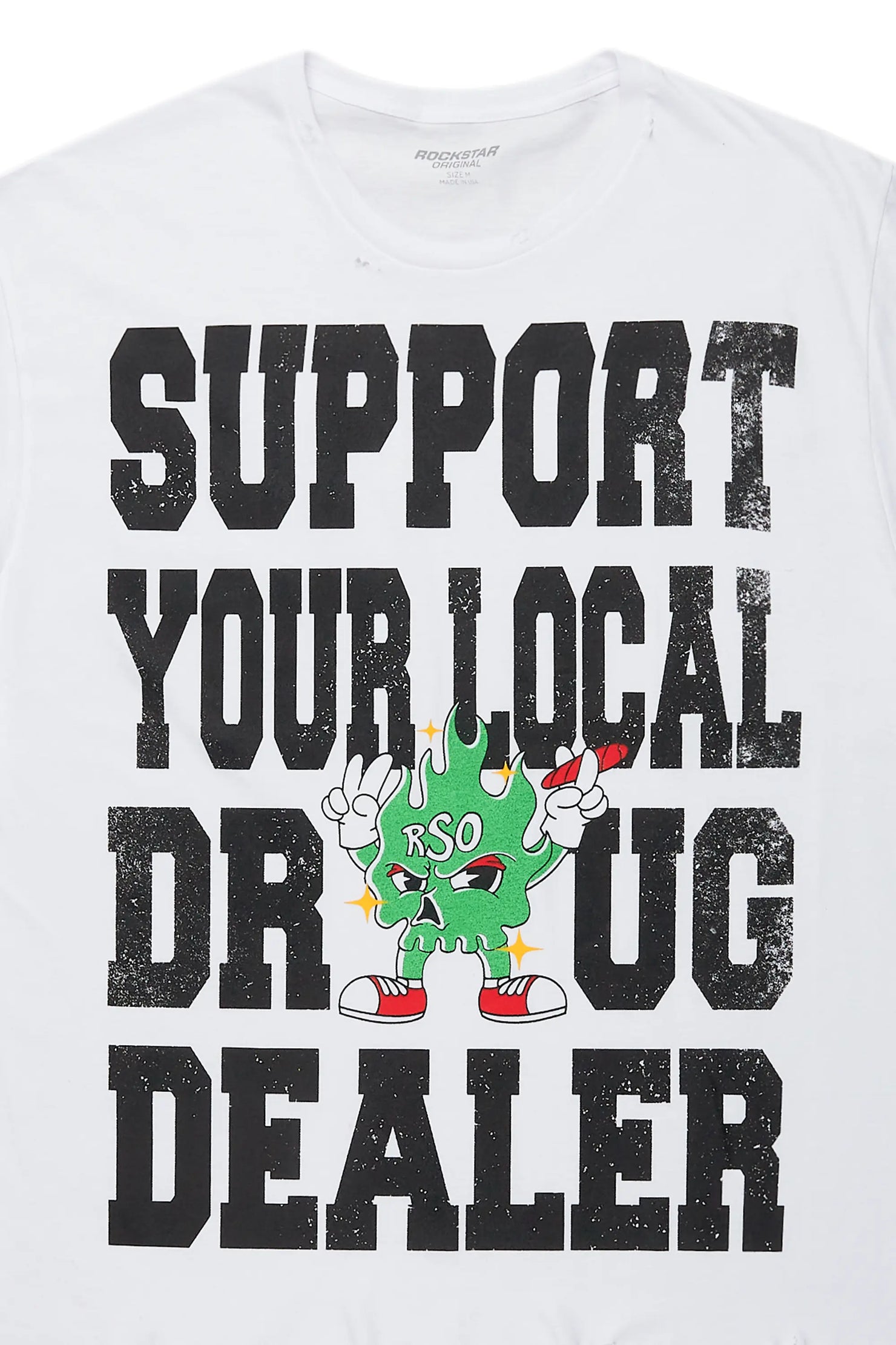 Tarl White Oversized Graphic T-Shirt