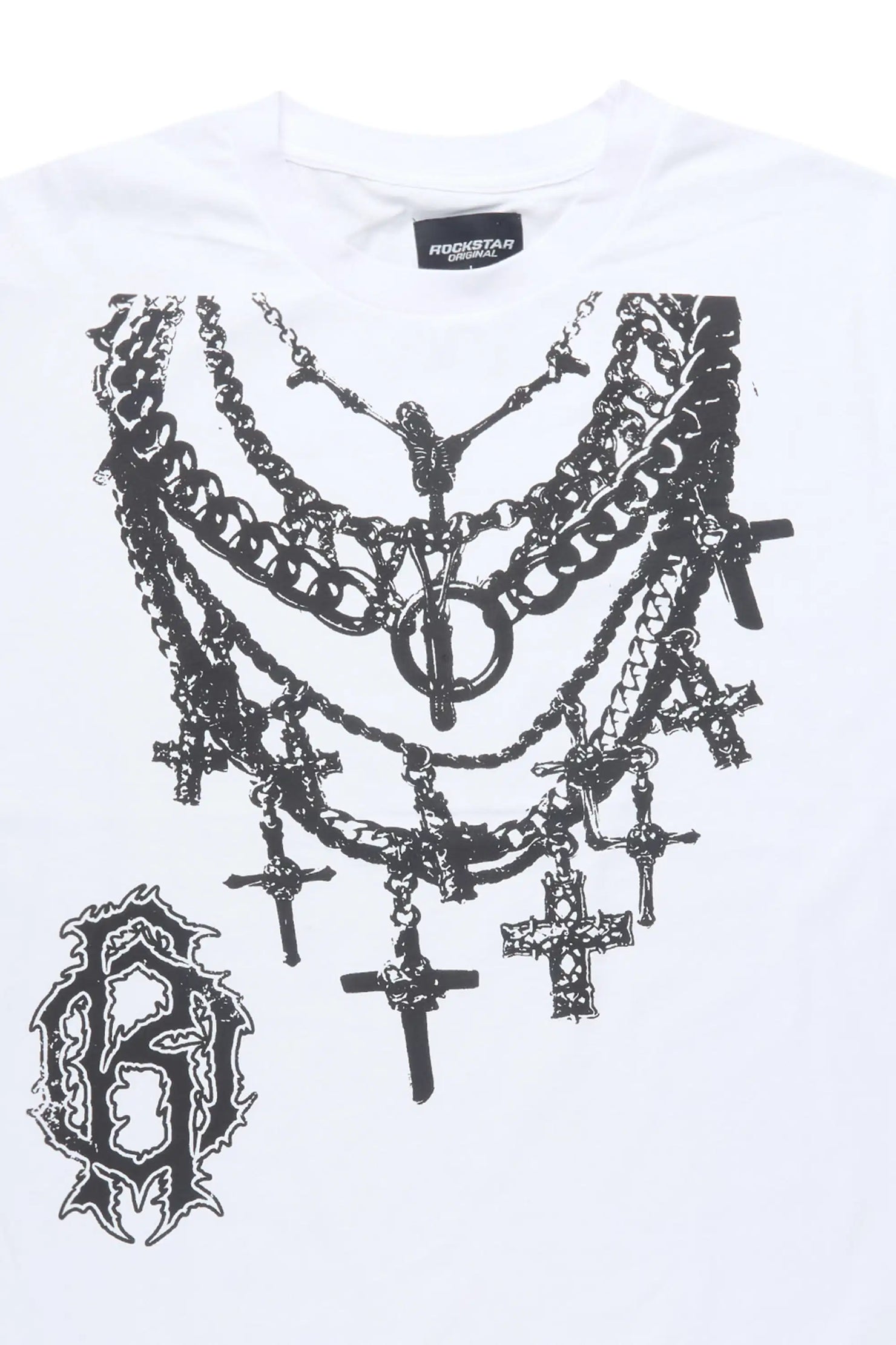 Nyro White Oversized Graphic T-Shirt