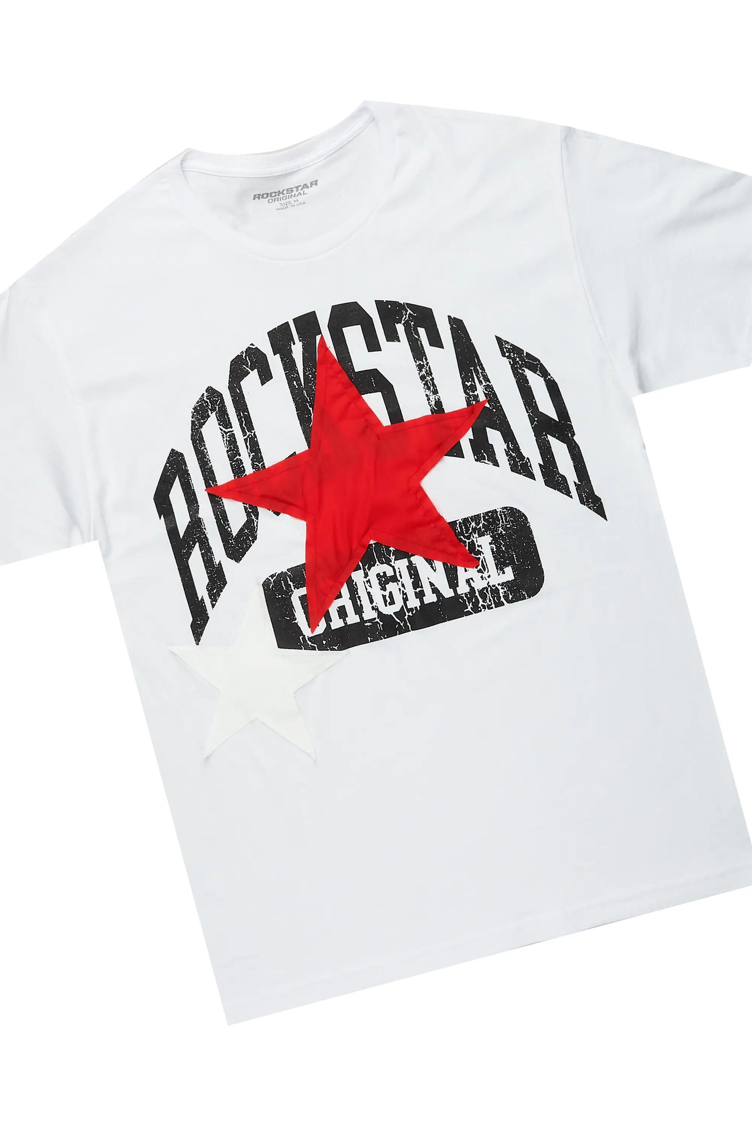 Mallor White/Red T-Shirt/Stacked Track Set