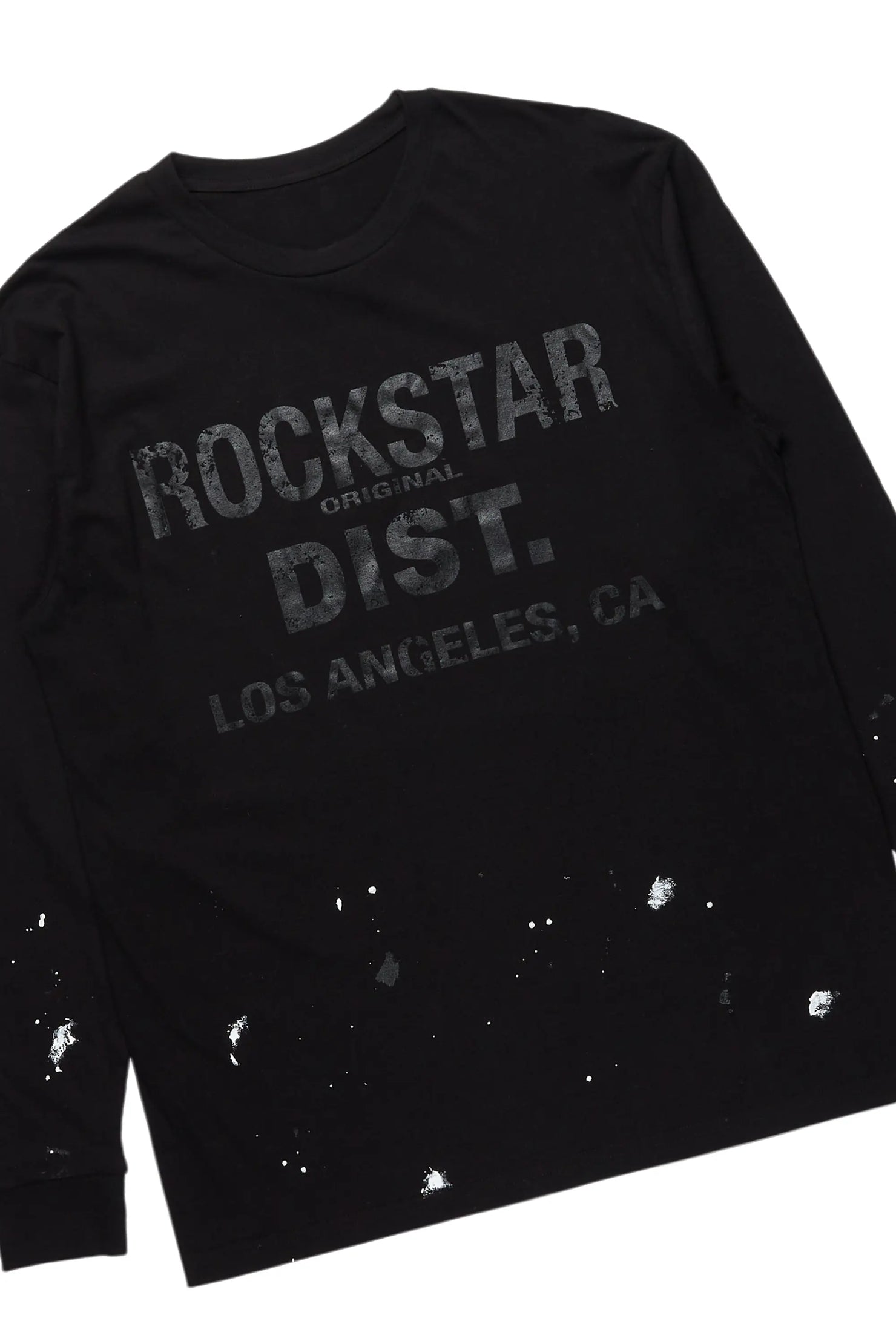 Scottie Black/Black Long Sleeve T-Shirt/Baggy Pant Set