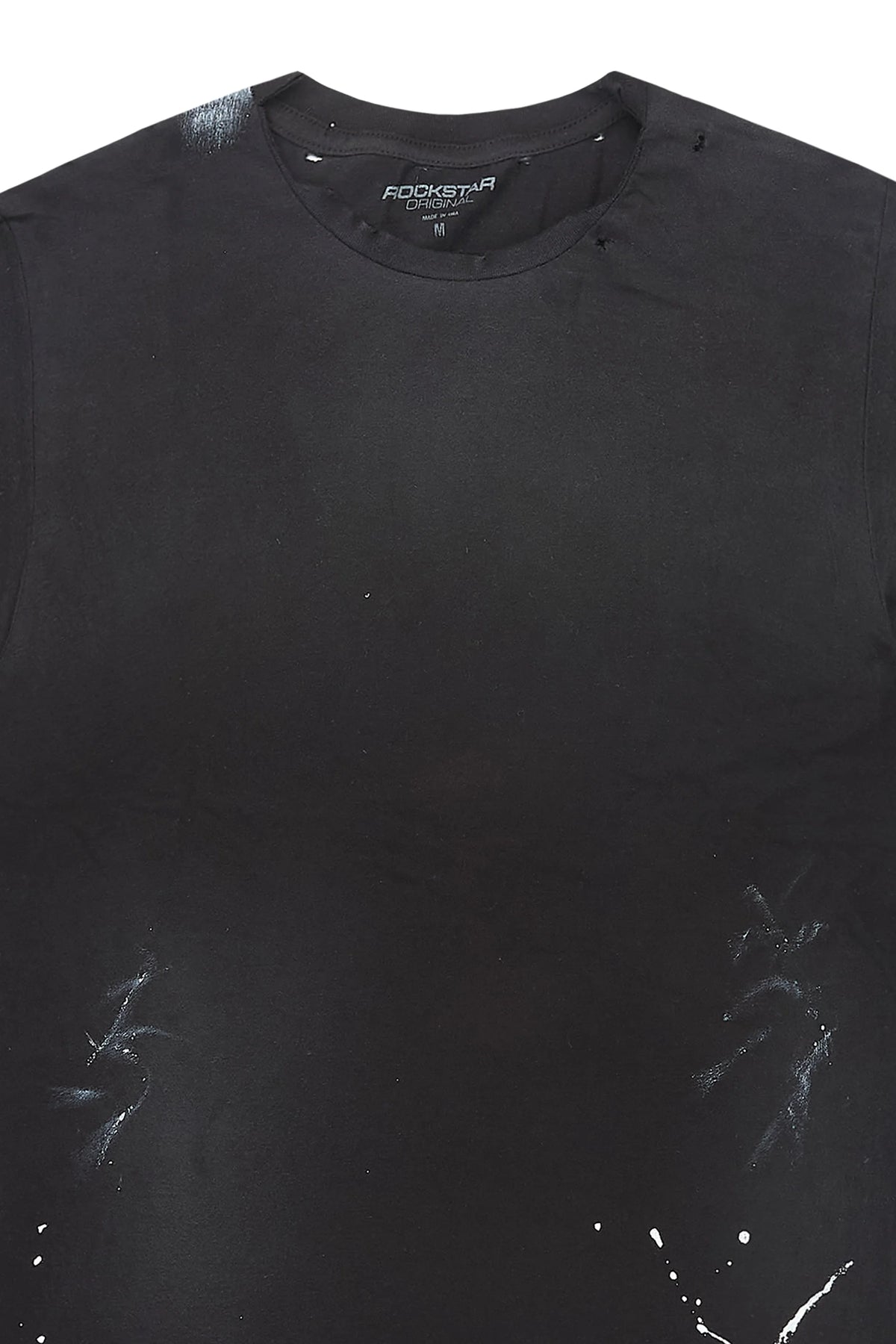 Eleno Black Distressed T-Shirt