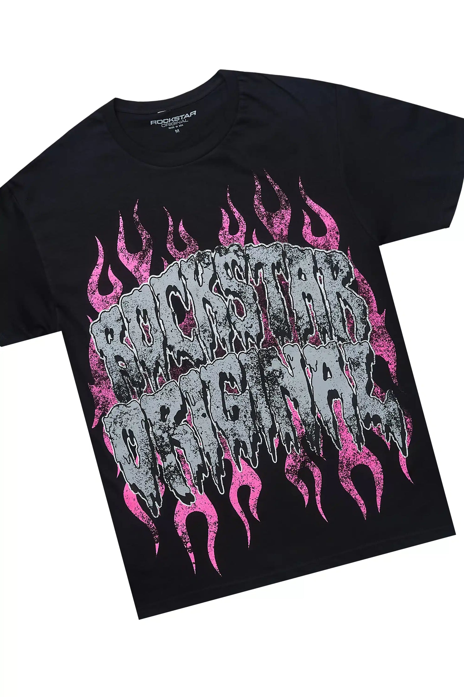 Trinia Black Tee & Keshia Dark Grey Jean Set