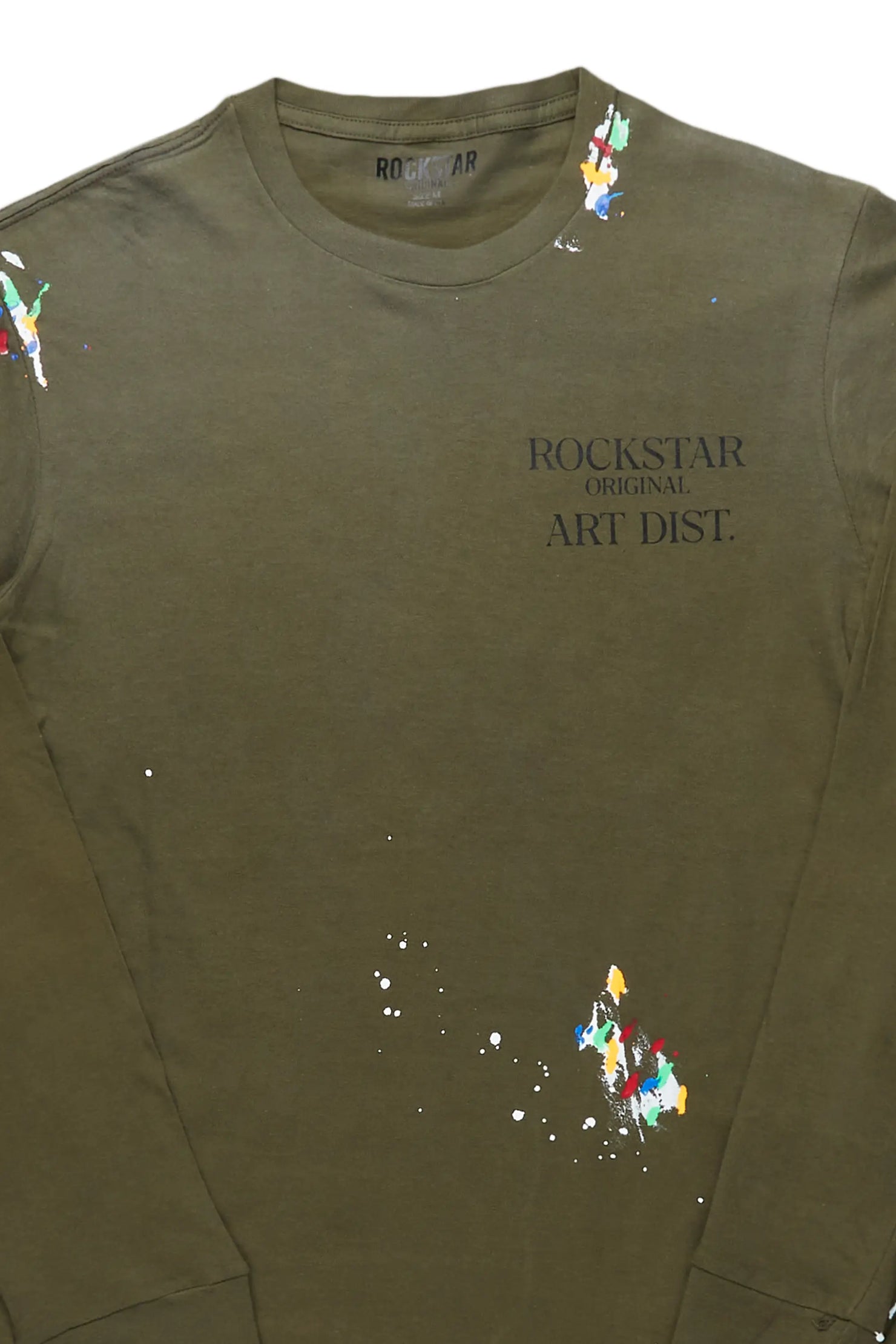 Palmer Dark Green Long Sleeve T-Shirt