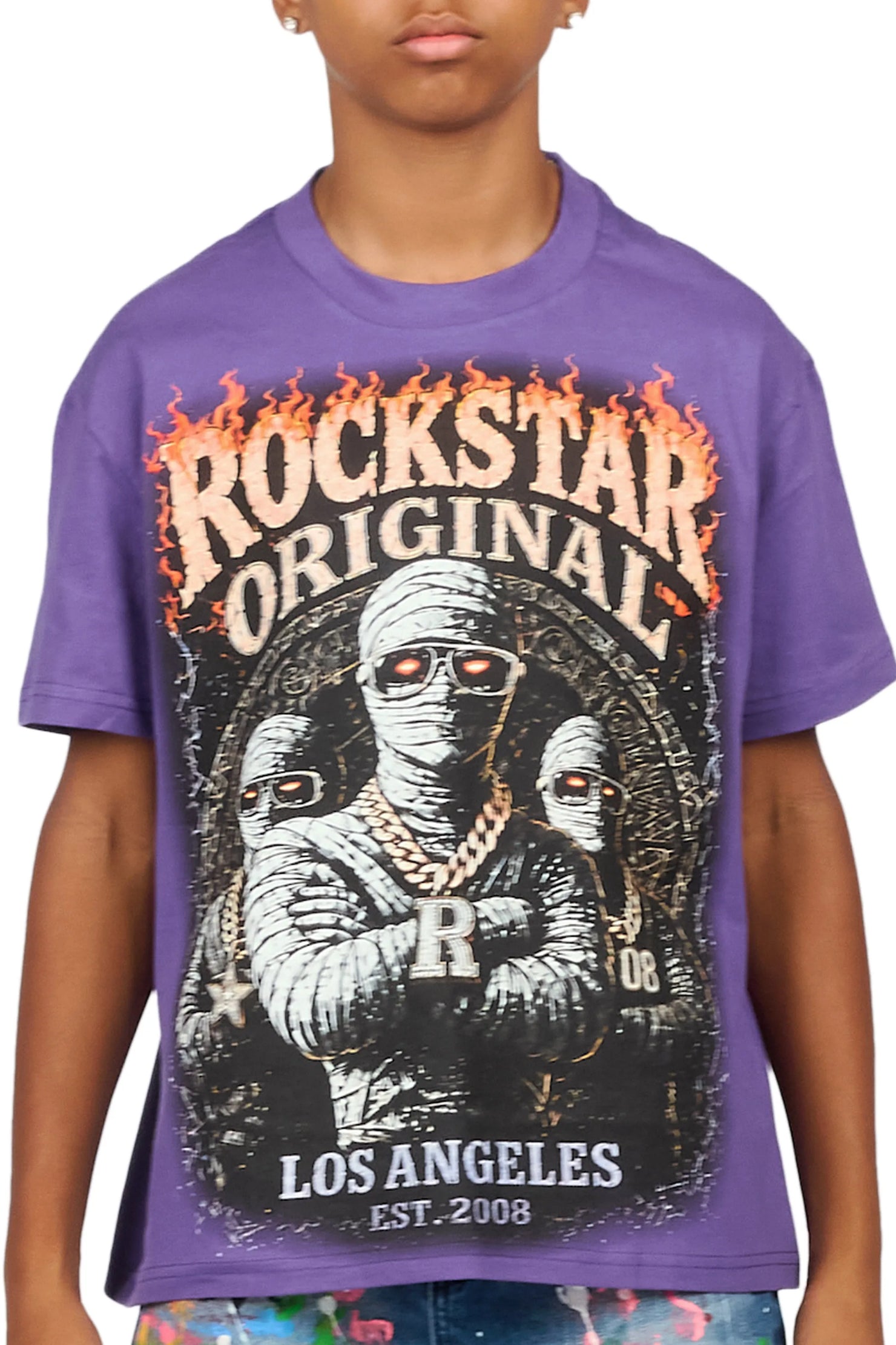 Boys Taunt Purple Grapchic T-Shirt