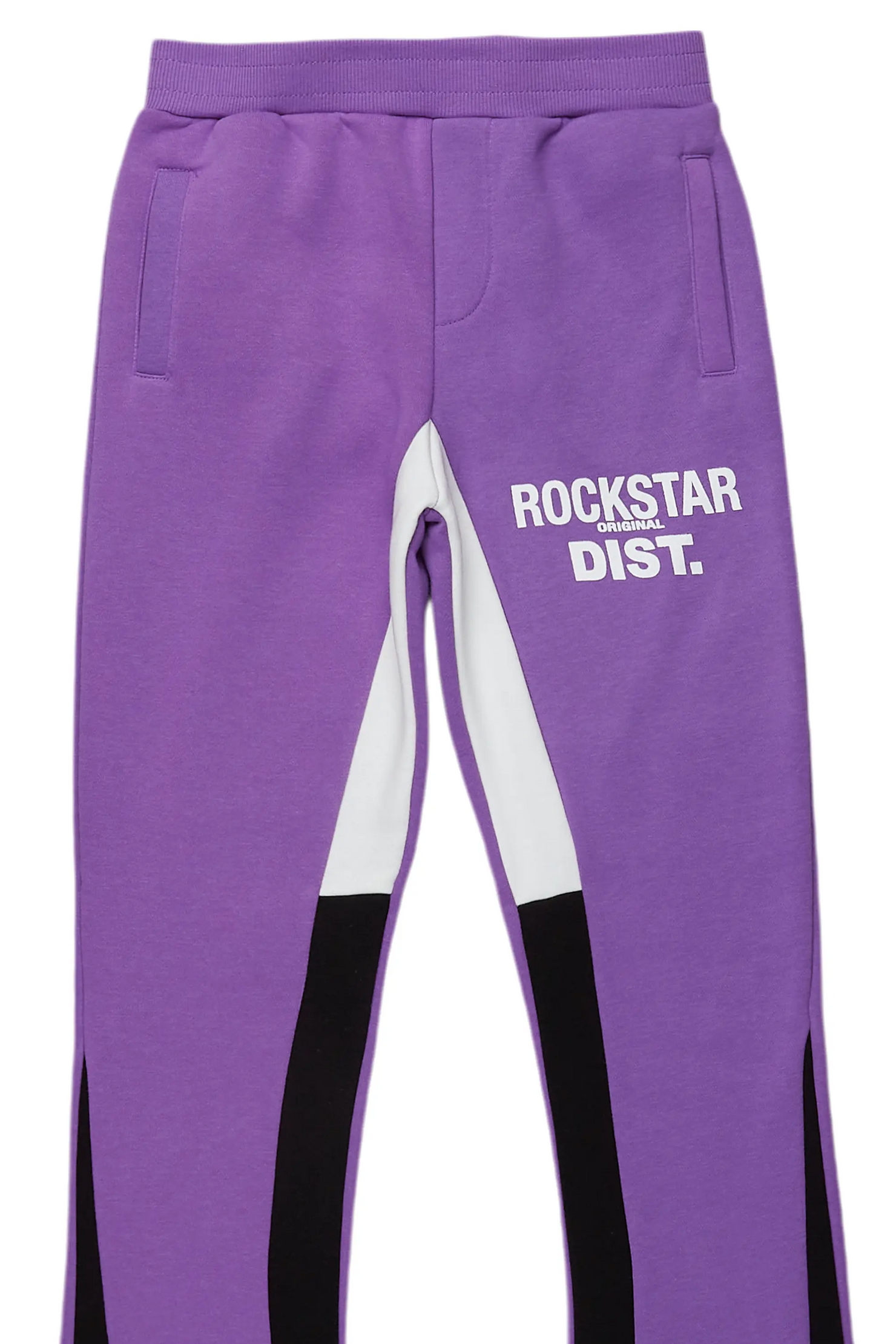 Boys Alpine Purple Stacked Trackpant