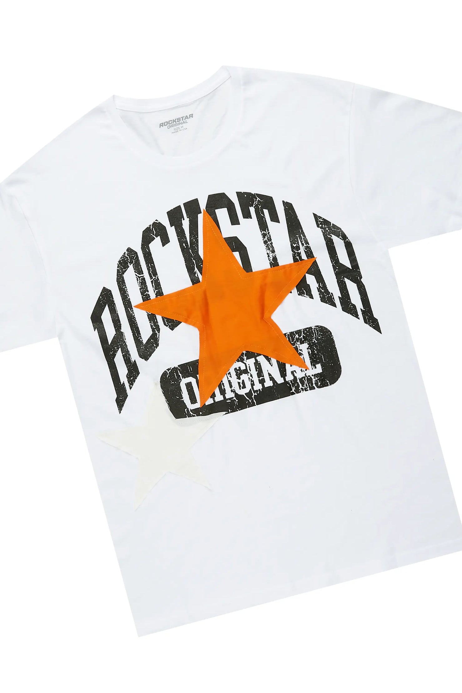 Mallor White/Orange T-Shirt/Stacked Track Set