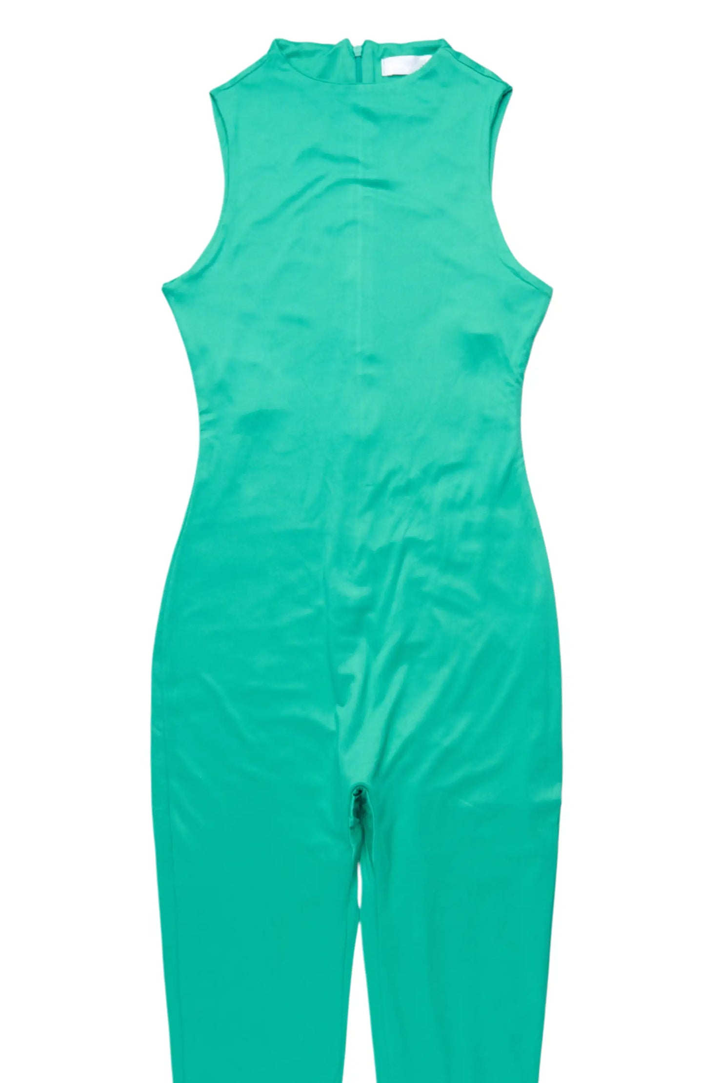 Zaryah Green Tank Jumpsuit