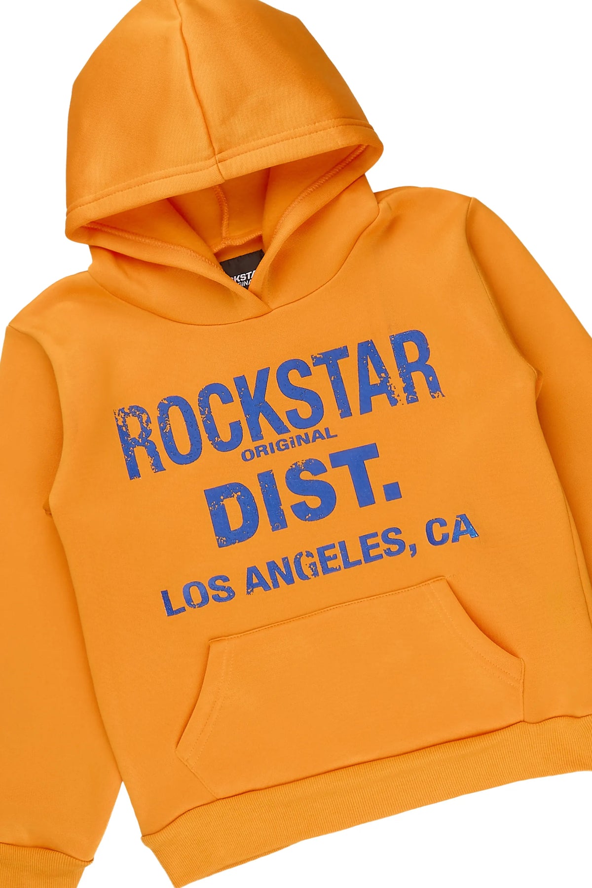 Boys Dalesio Orange/Royal Hoodie/Stacked Flare Track Set