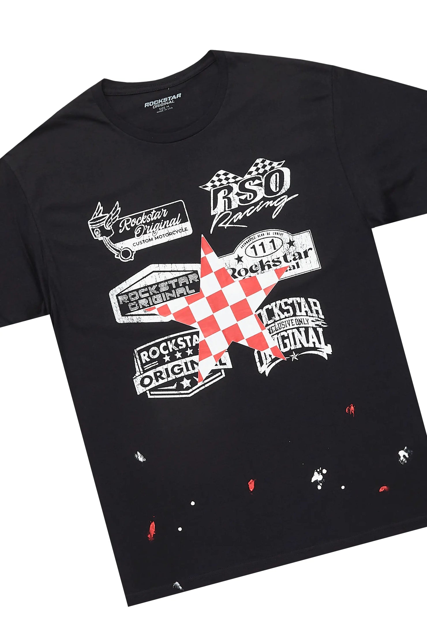 Daker Black T-Shirt/Super Stacked Flare Track Set