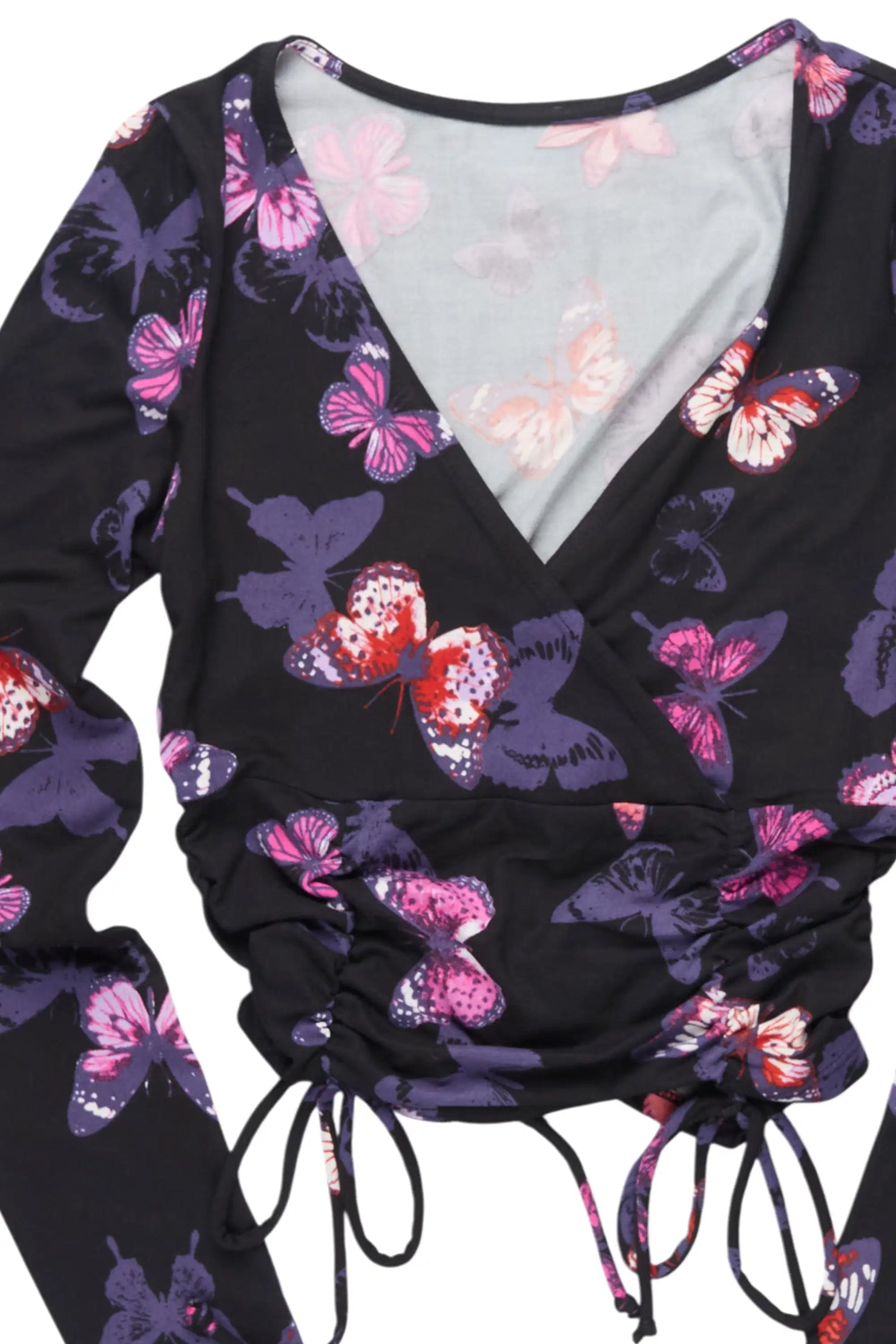Jakiya Black Long Sleeve Top
