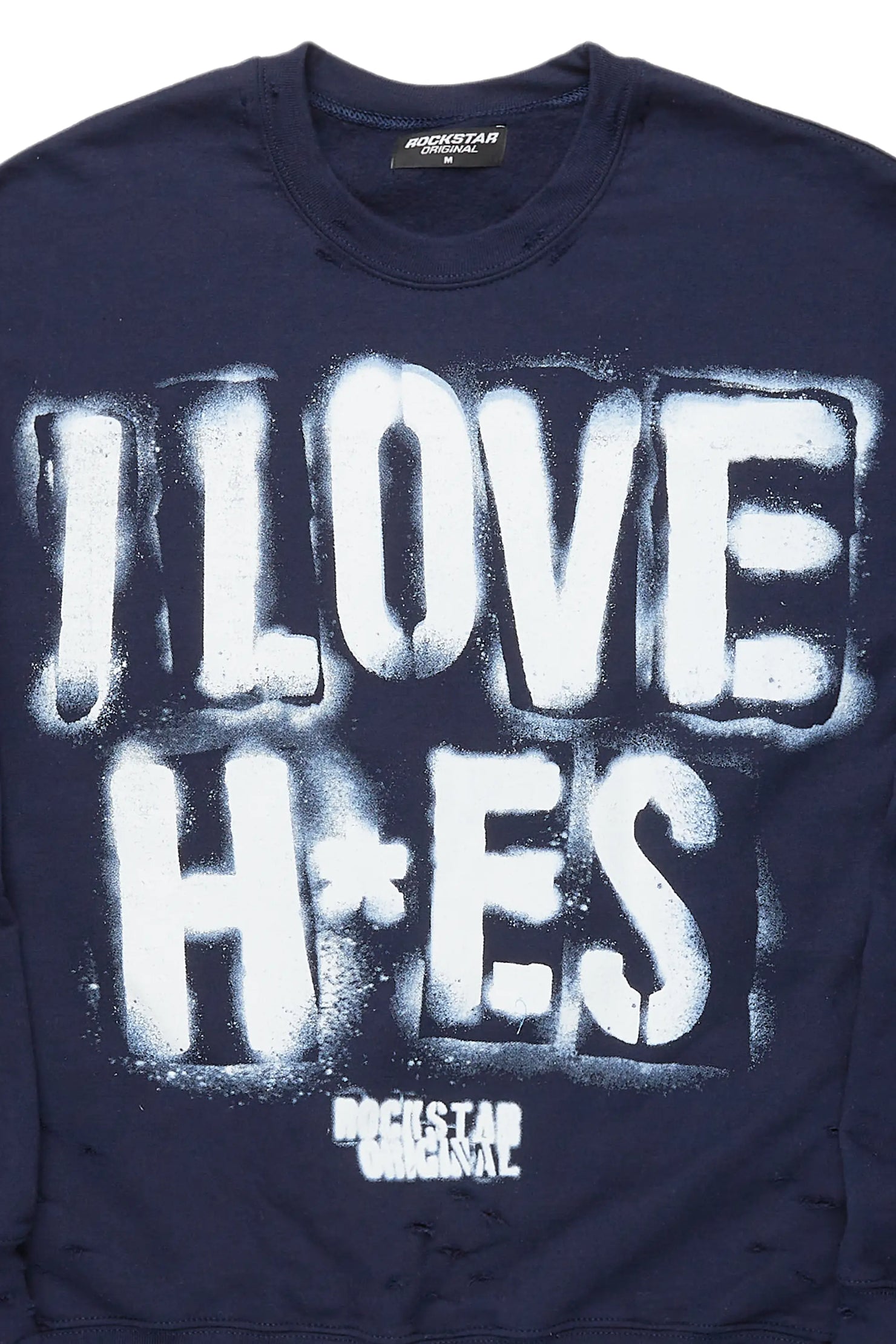 Banyan Navy/White Graphic Crewneck