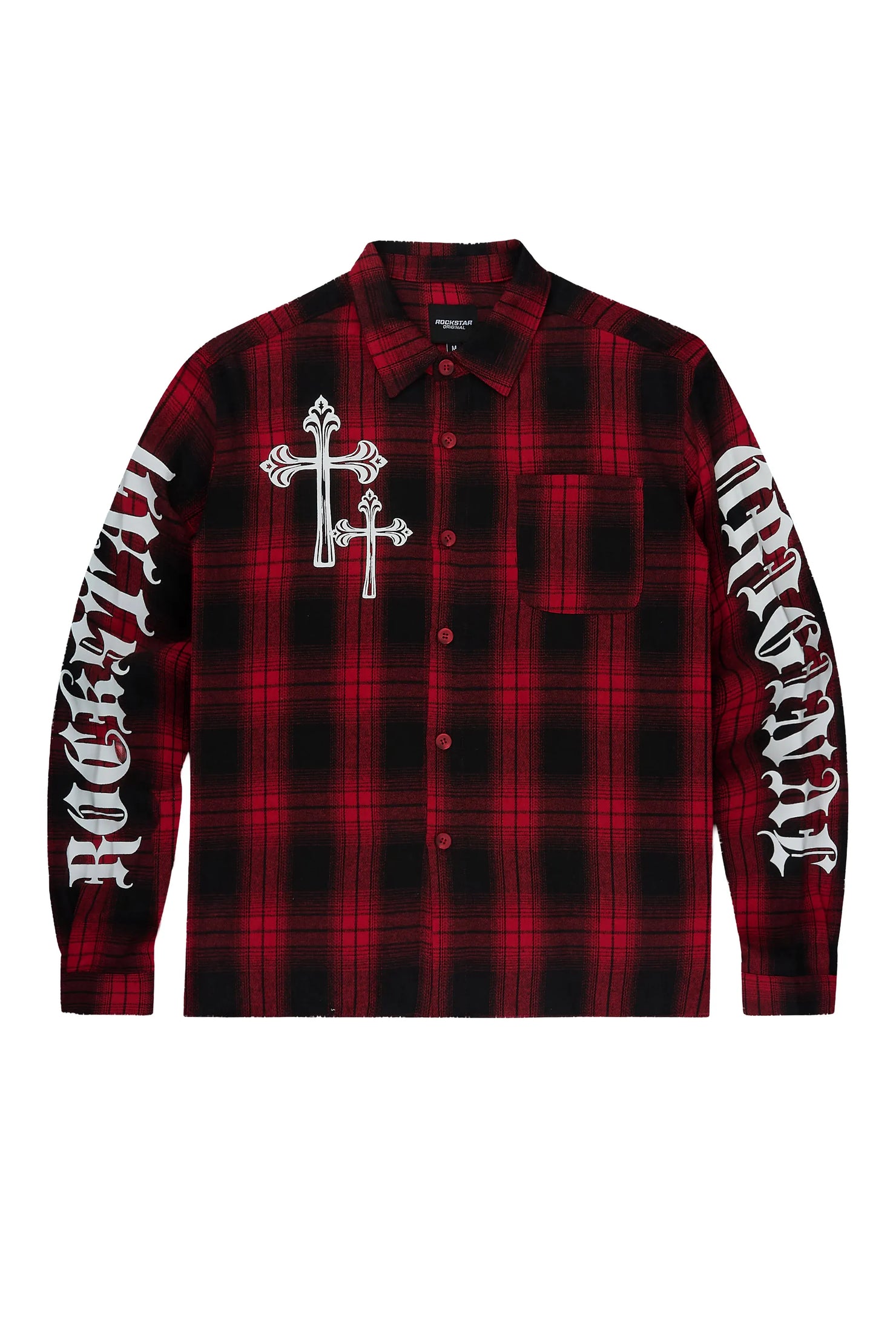 Helder Red Flannel Long Sleeve Shirt