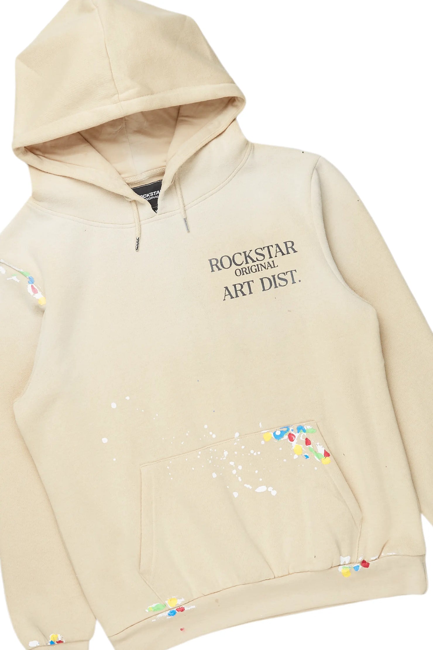 Rockstar Art Dist. Beige Slim Fit Track Set