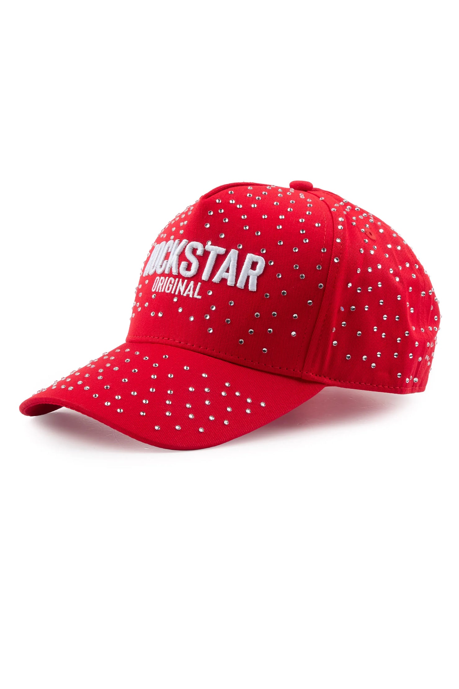 Jonathan Red Rhinestone Trucker Hat