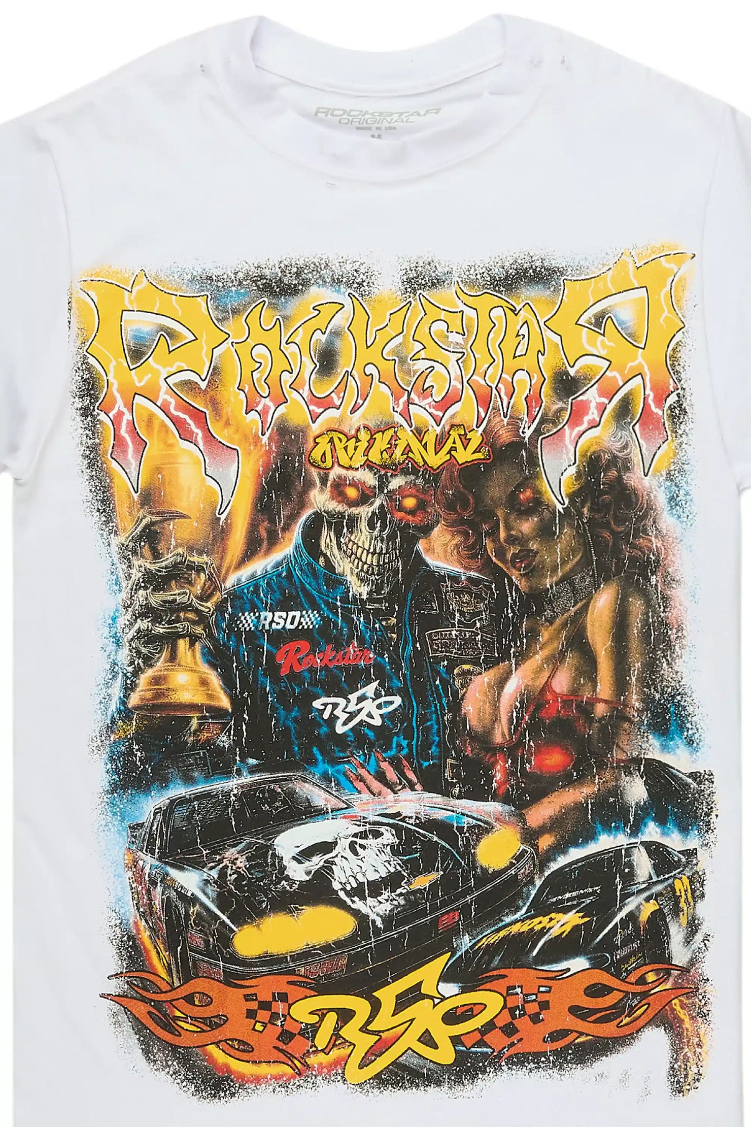 Daxton White/Multi Oversized Graphic T-Shirt