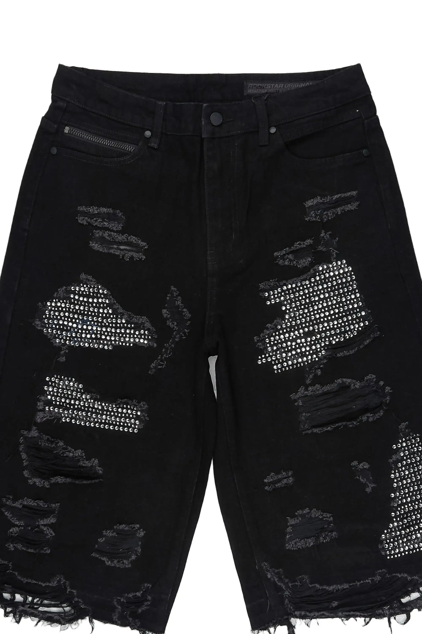 Mathey Black Rhinestone Jort