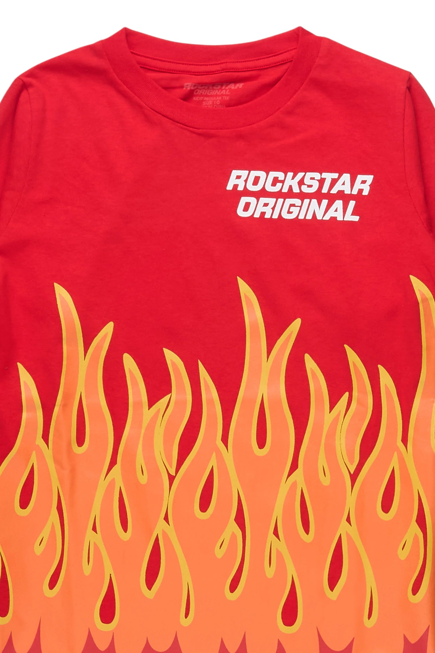 Boys Roeland Red Graphic L/S T-Shirt