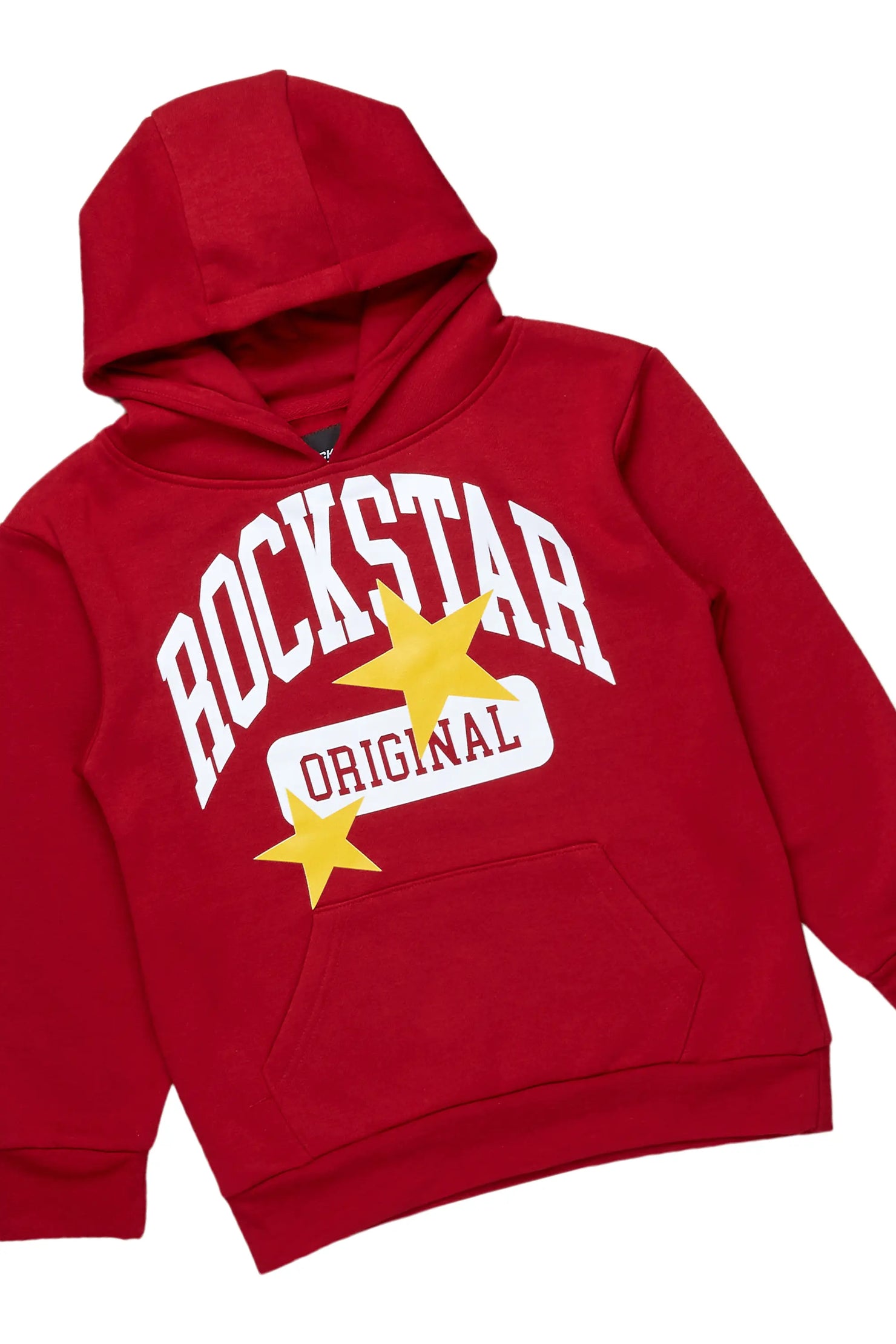 Boys Membie Burgundy Stacked Pant Set