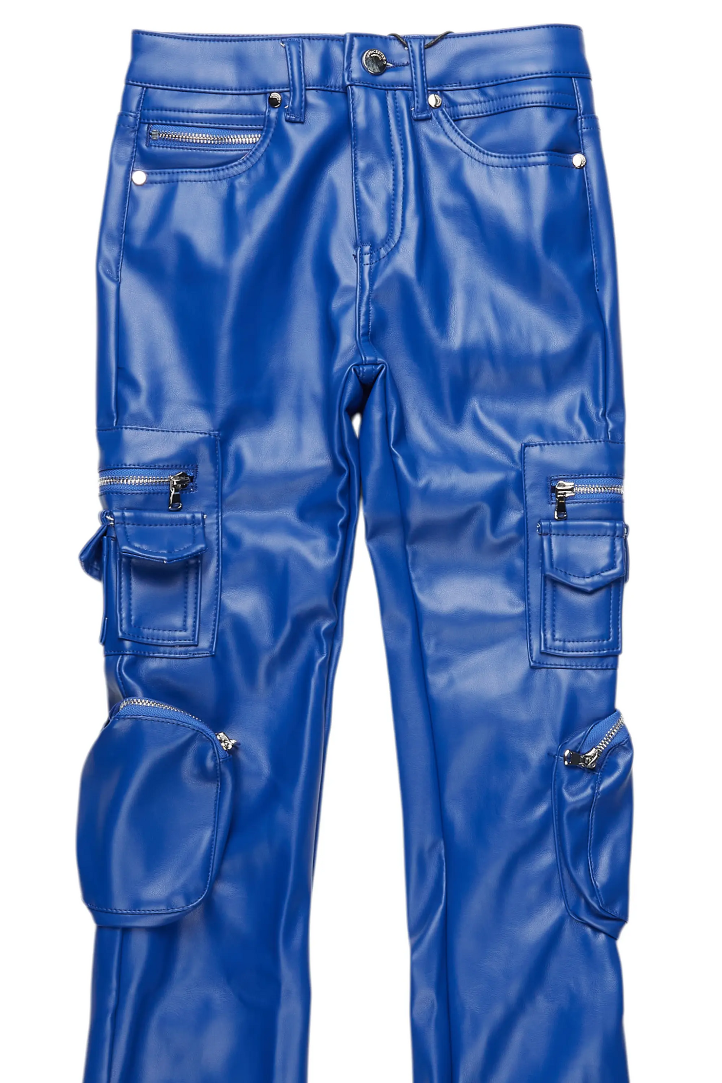 Boys Sutton Royal Blue  PU Leather Jean