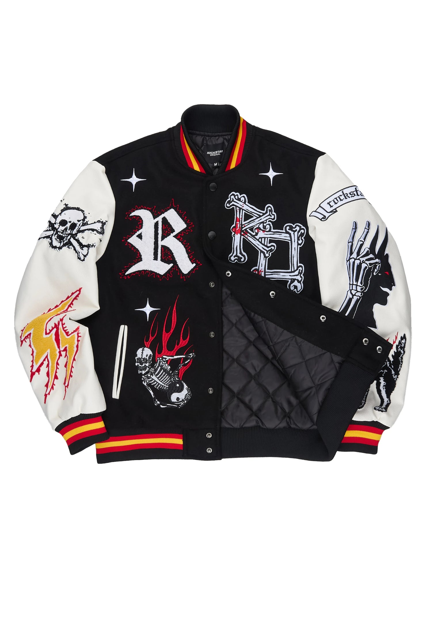 Naizeah Black/Ivory Varsity Jacket