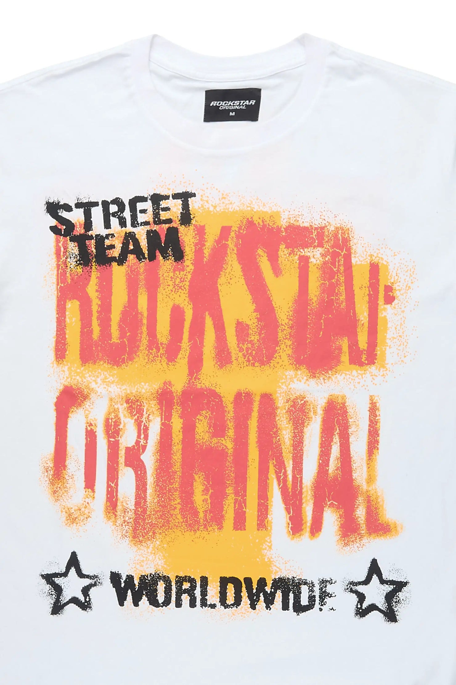 Crest White Oversized Graphic T-Shirt