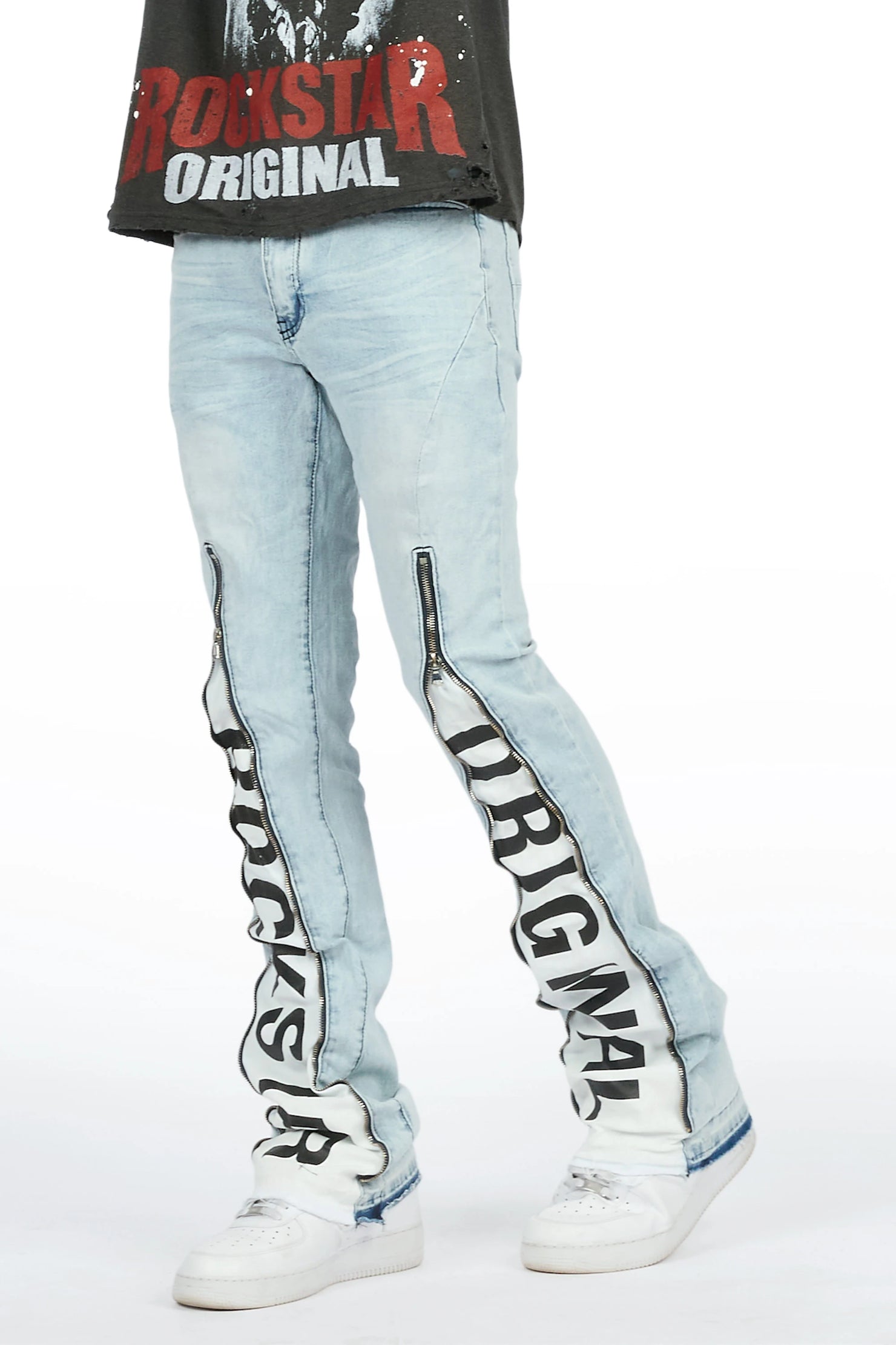 Philly Light Blue Stacked Fit Jean